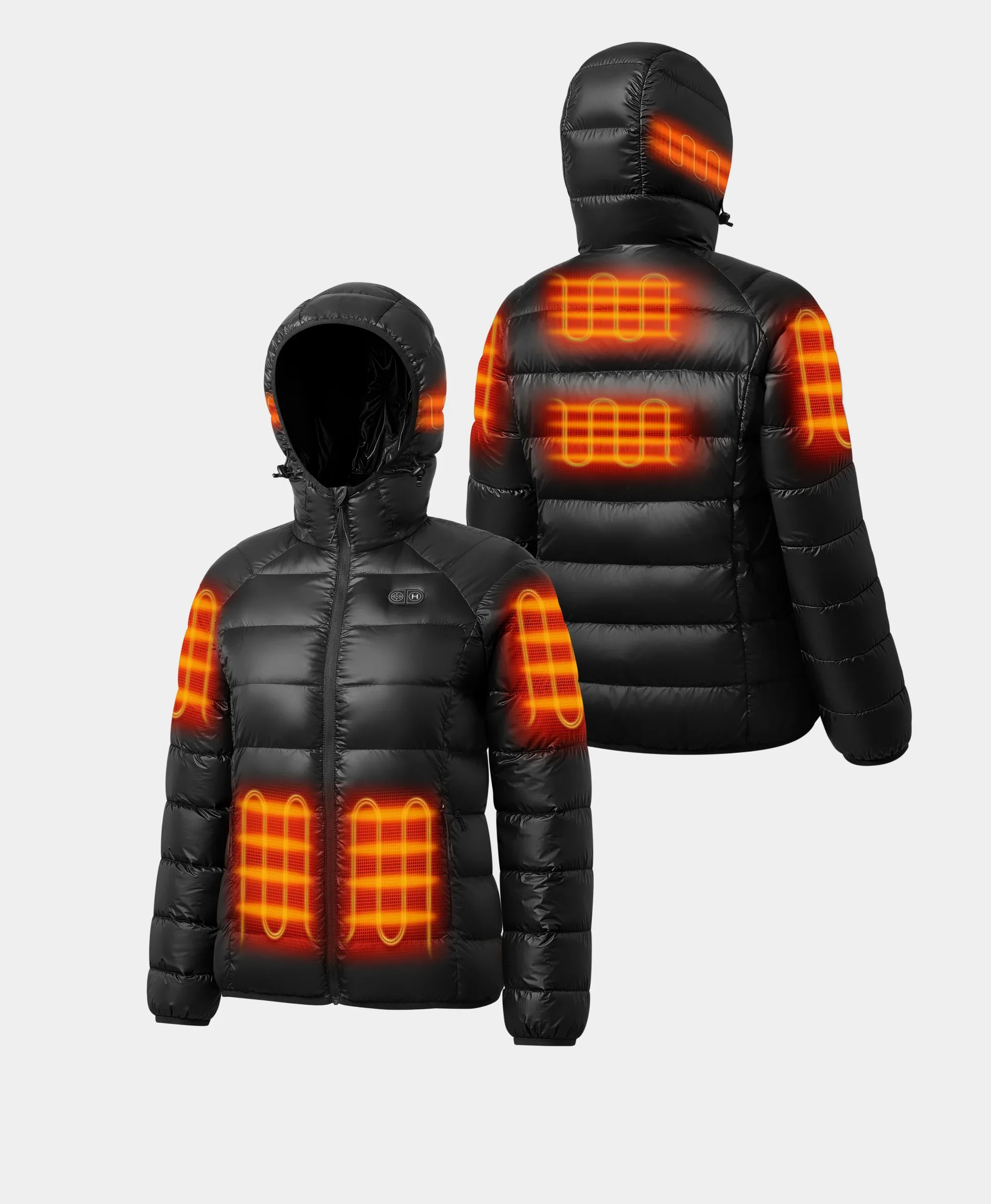 AeroPro Women's 8-Zone Packable Heated Down Jacket - Image 2