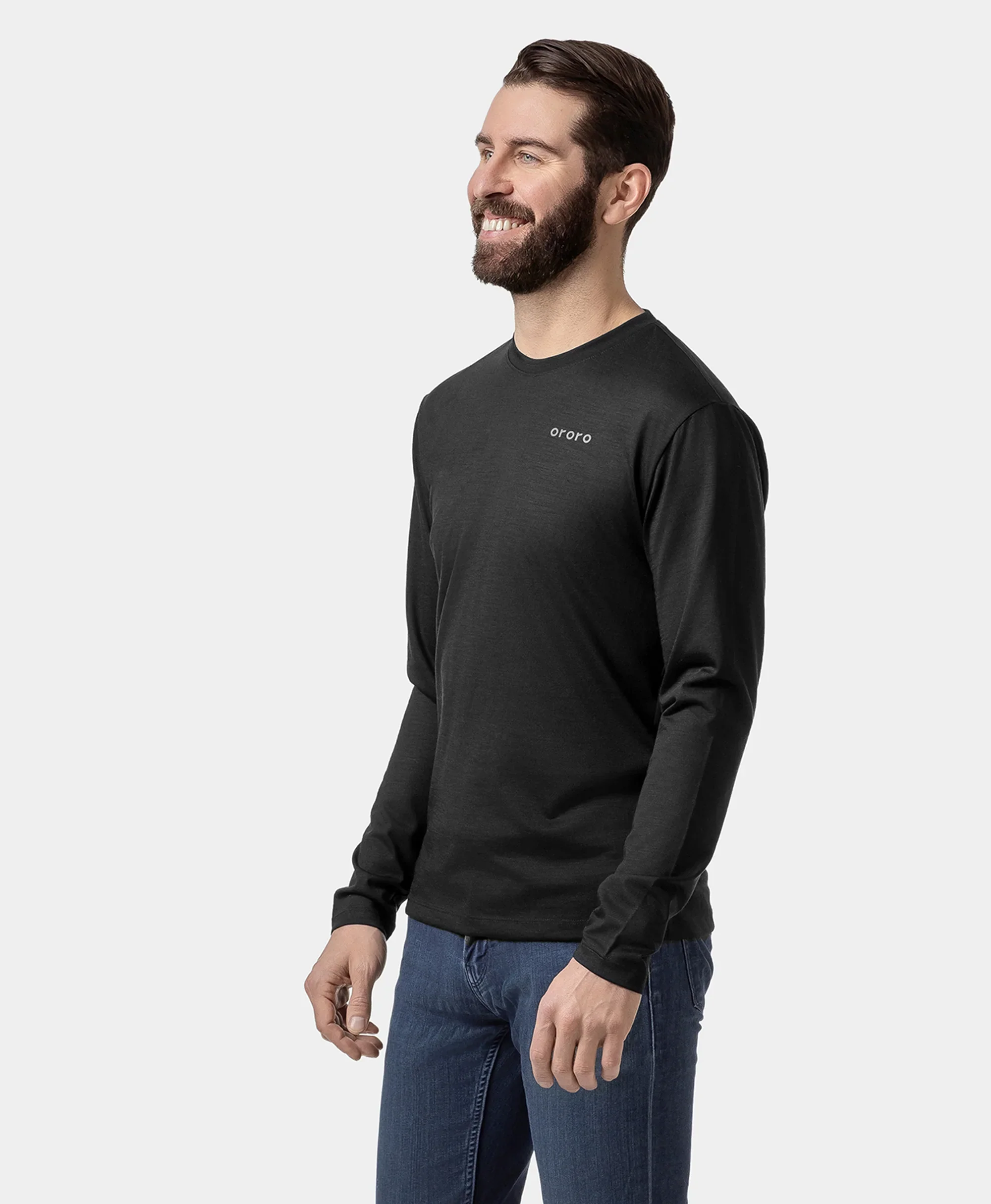 Aoraki Unisex Merino Wool Blend Baselayer - Black - Image 21