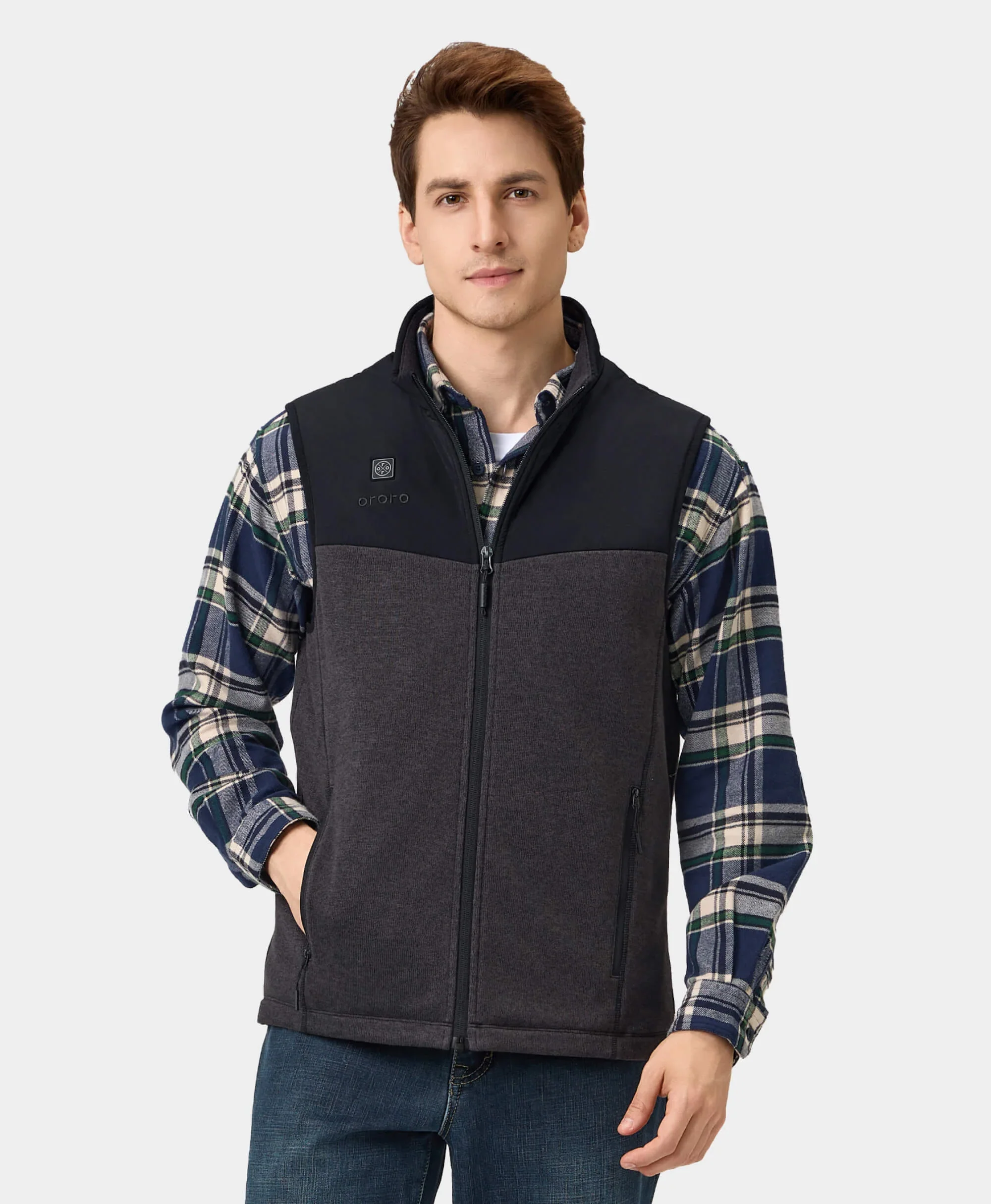 Augusta Men's Heated Sweater Fleece Vest (Apparel Only) - Image 16