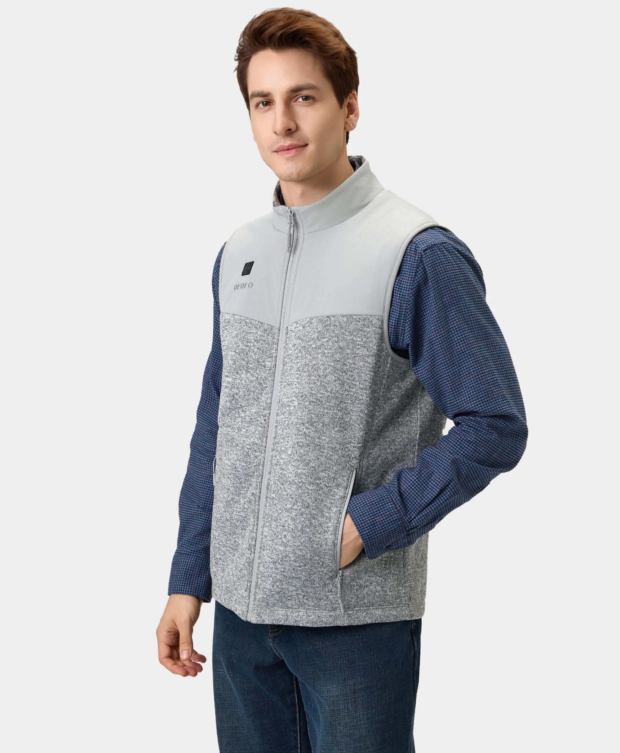 Augusta Men's Heated Sweater Fleece Vest (Apparel Only) - Image 5