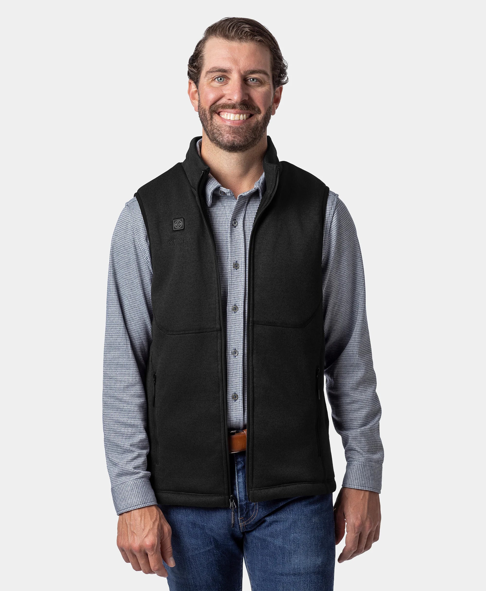 Augusta Tournament Men's 4-Zone Heated Sweater Fleece Vest - Image 16