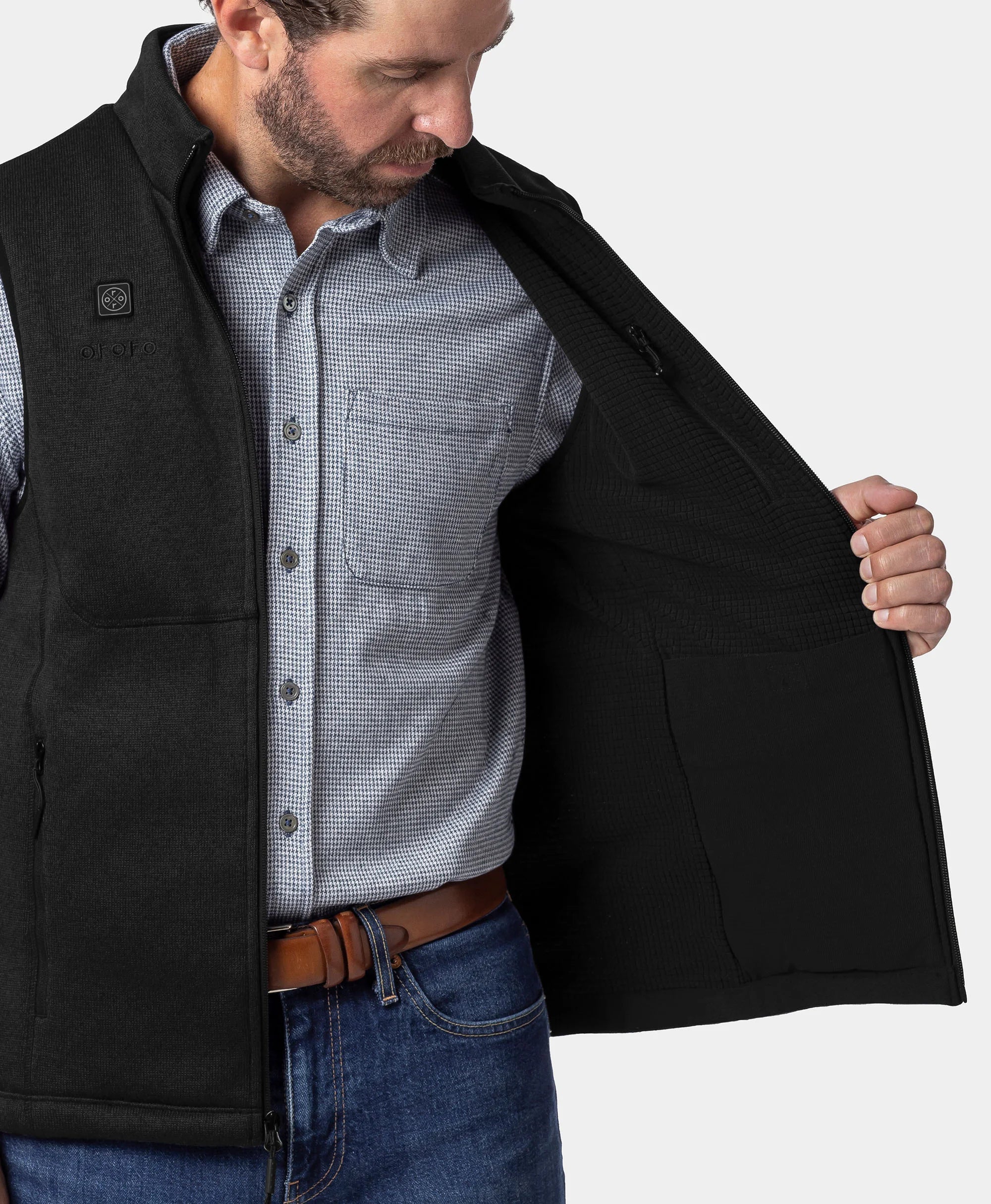 Augusta Tournament Men's 4-Zone Heated Sweater Fleece Vest - Image 18
