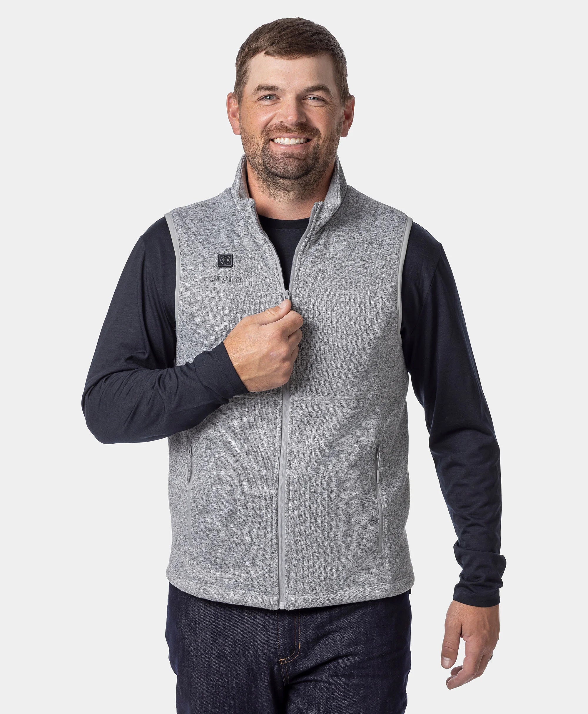 Augusta Tournament Men's 4-Zone Heated Sweater Fleece Vest - Image 23