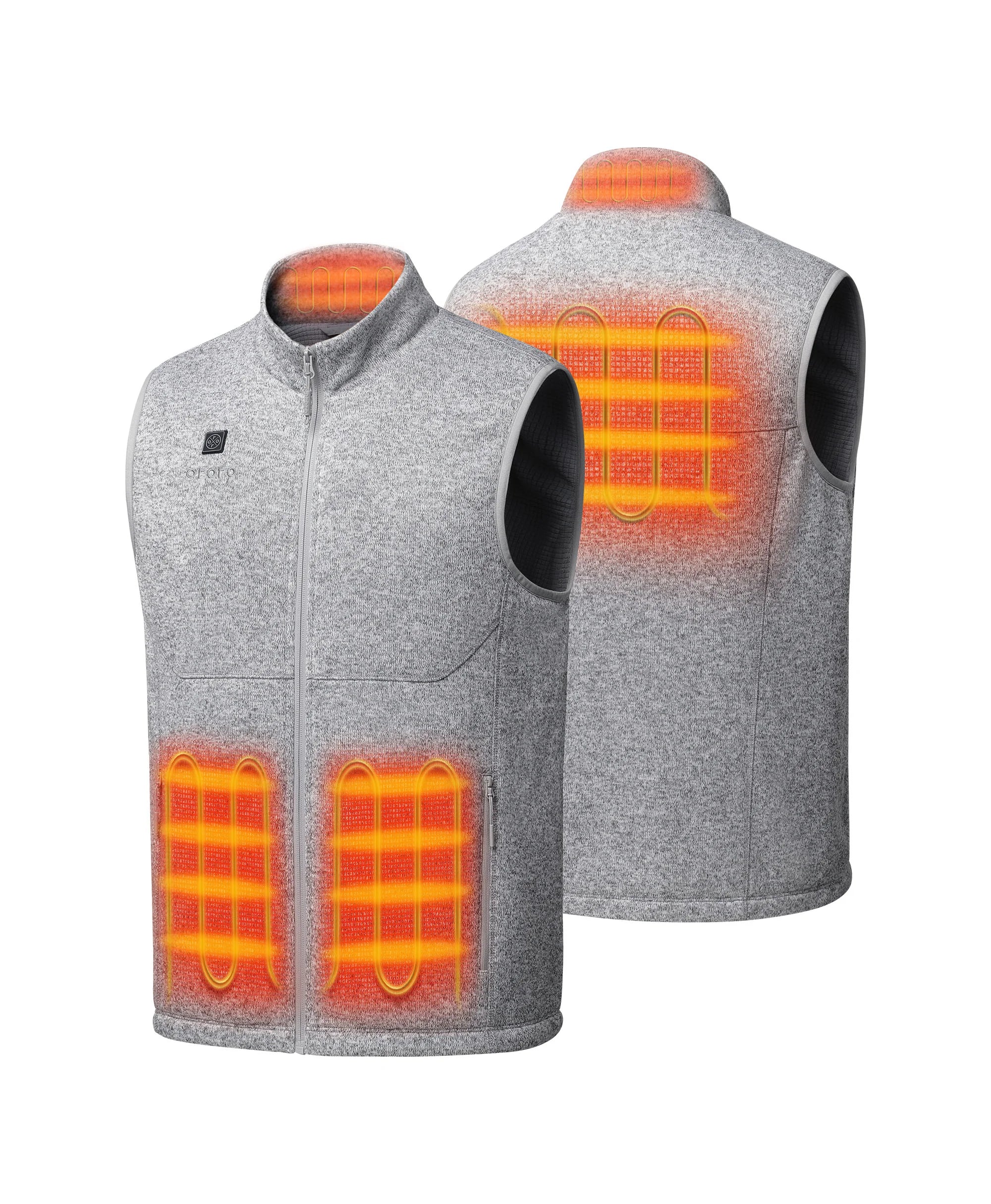 Augusta Tournament Men's 4-Zone Heated Sweater Fleece Vest - Image 24