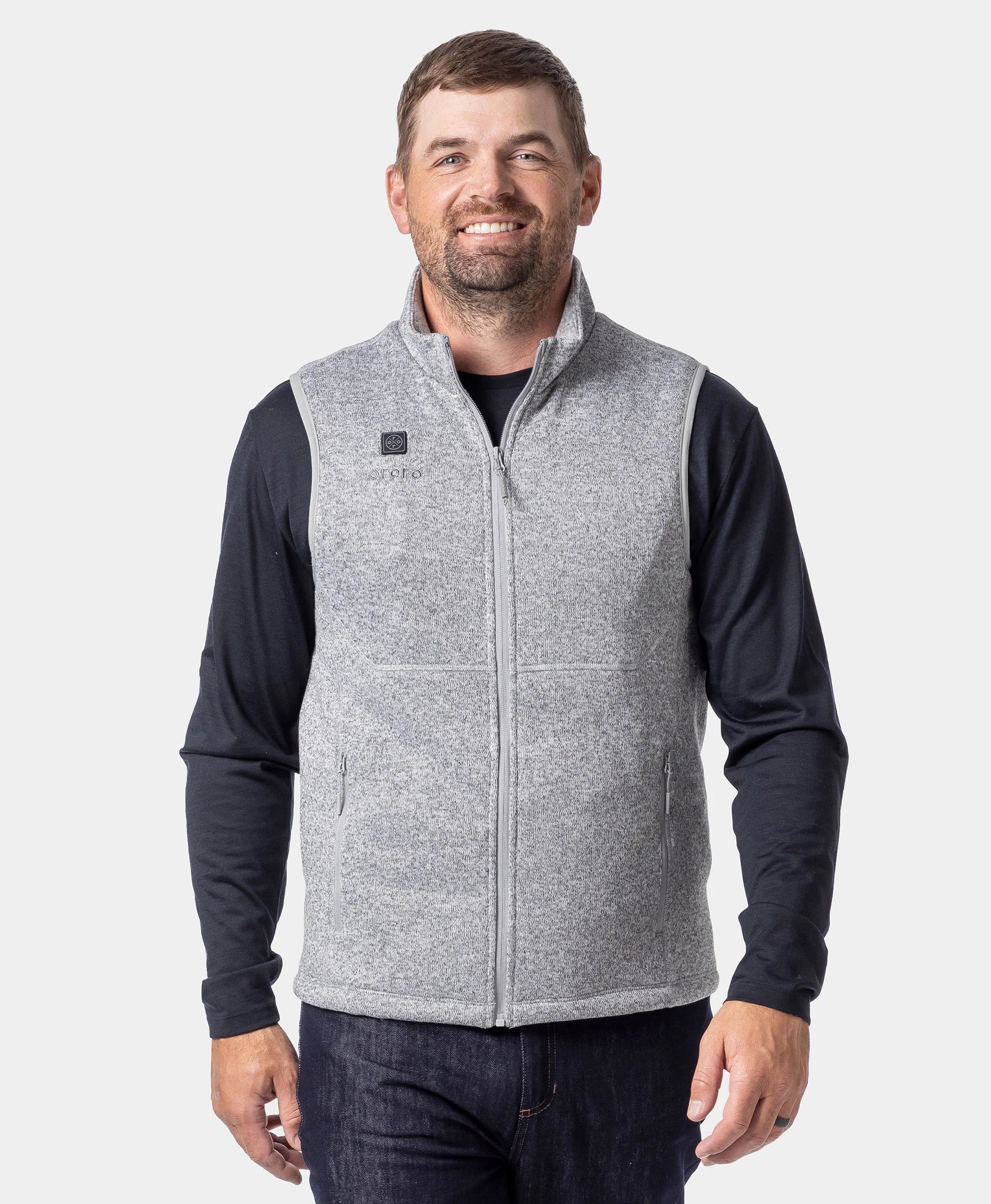 Augusta Tournament Men's 4-Zone Heated Sweater Fleece Vest - Image 25