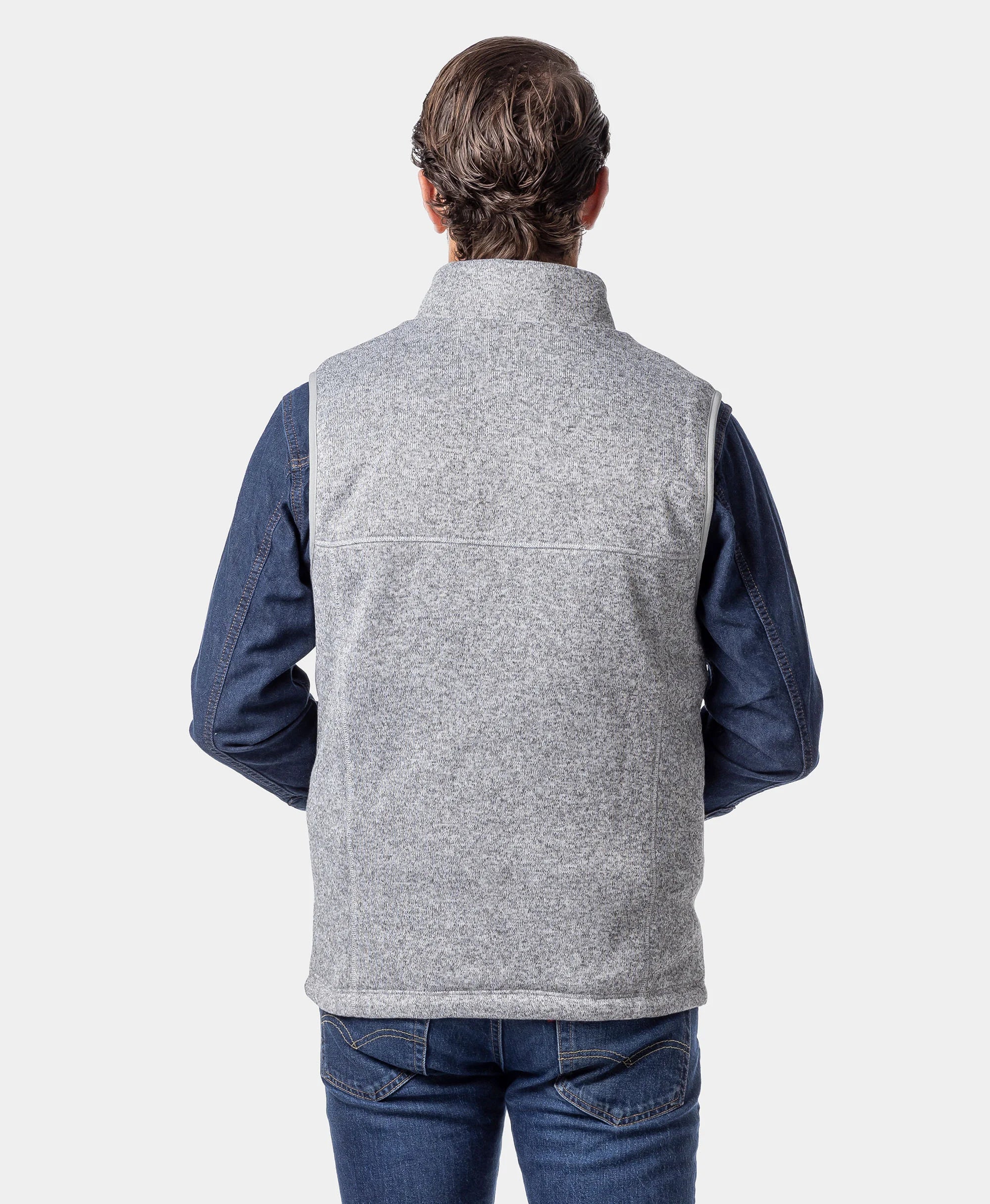 Augusta Tournament Men's 4-Zone Heated Sweater Fleece Vest - Image 28