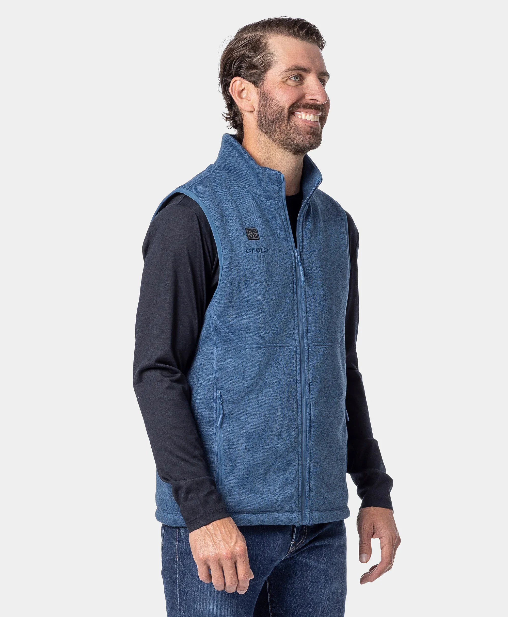 Augusta Tournament Men's 4-Zone Heated Sweater Fleece Vest - Image 5