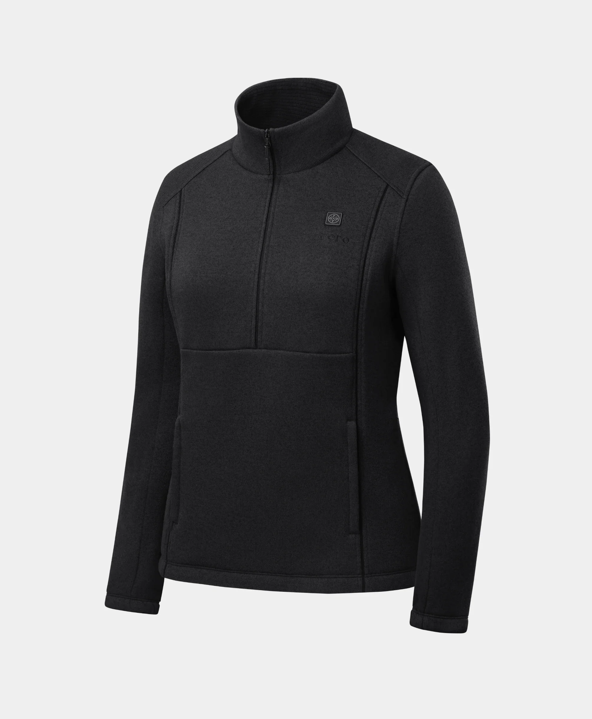 Augusta Women's 4-Zone Heated Sweater Fleece Qtr Zip Jacket - Image 14