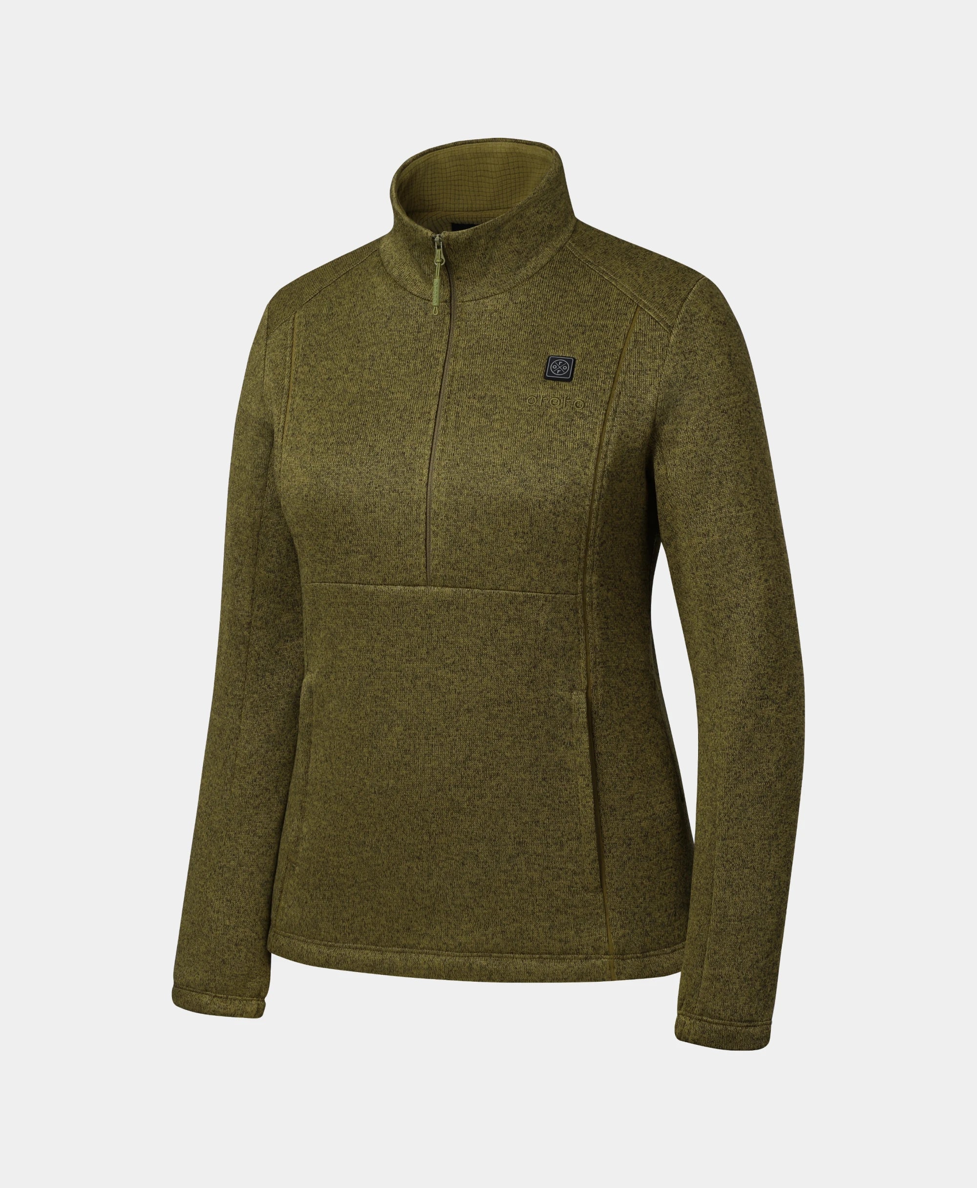 Augusta Women's 4-Zone Heated Sweater Fleece Qtr Zip Jacket - Image 3