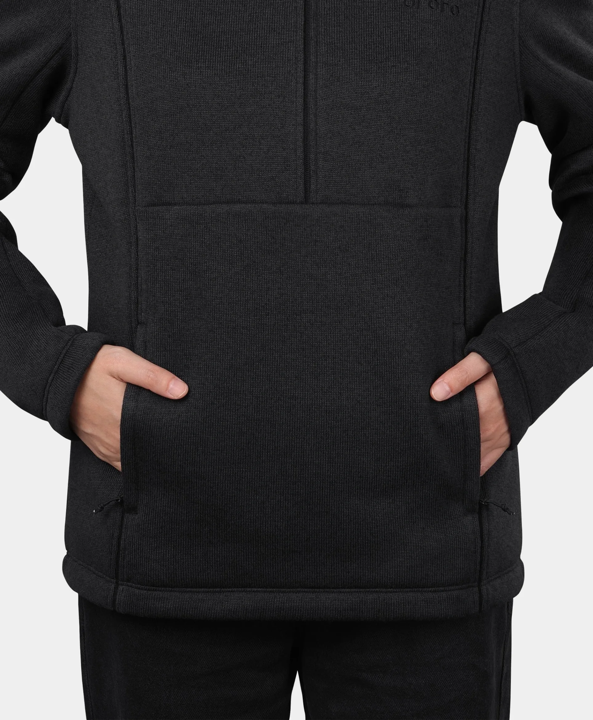 Augusta Women's 4-Zone Heated Sweater Fleece Qtr Zip Jacket - Image 18