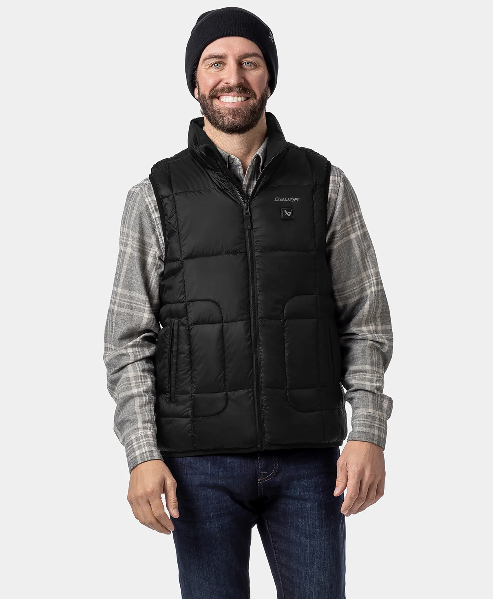 ororo x BAUER REDLINE Men's 4-Zone Heated Puffer Vest - Image 3