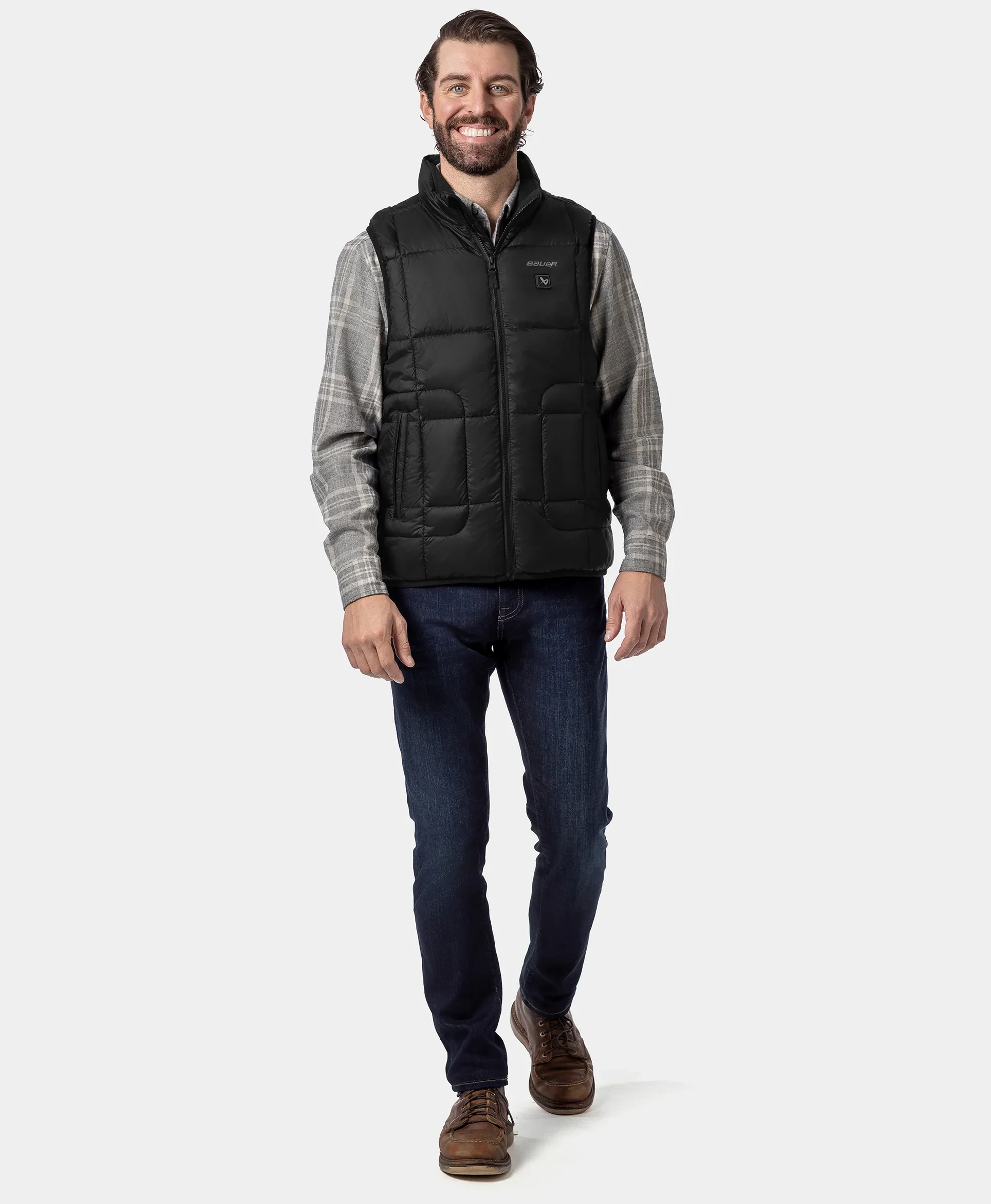 ororo x BAUER REDLINE Men's 4-Zone Heated Puffer Vest - Image 4