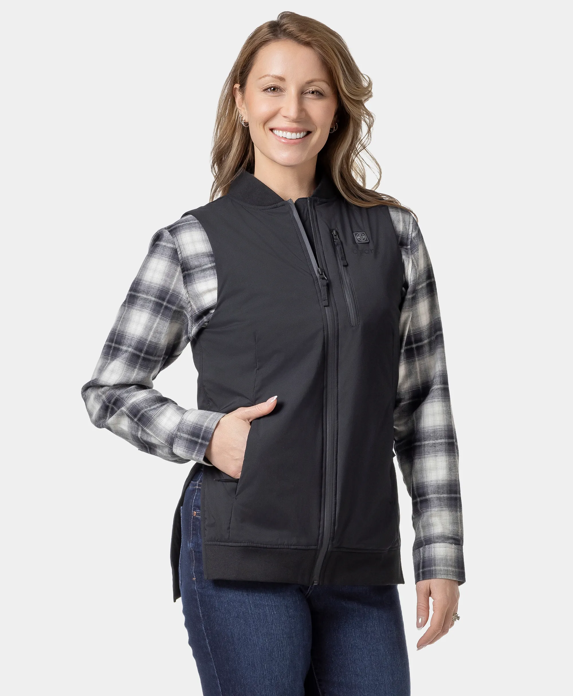 Blair Women's Heated Long Bomber Vest  (Final Sale) - Image 3