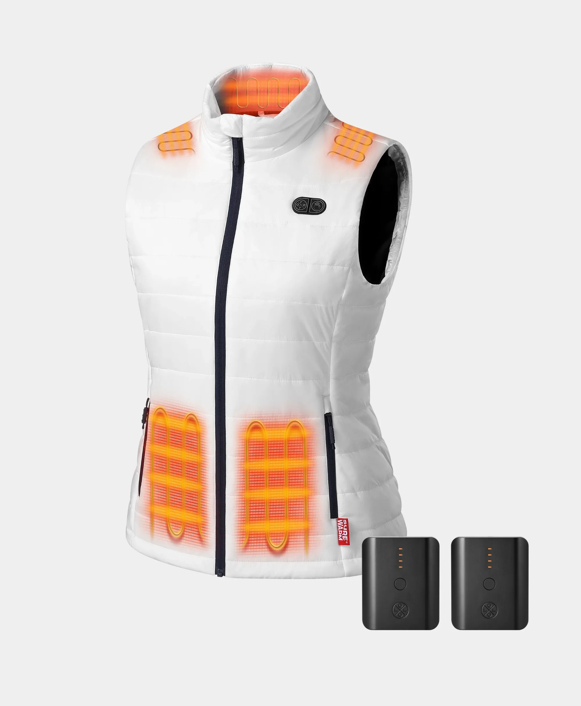 Bundle Deal - SureWarm® Women's 7-Zone Dual-Control Classic Pro Heated Vest & Extra PD 5K Battery - Image 16