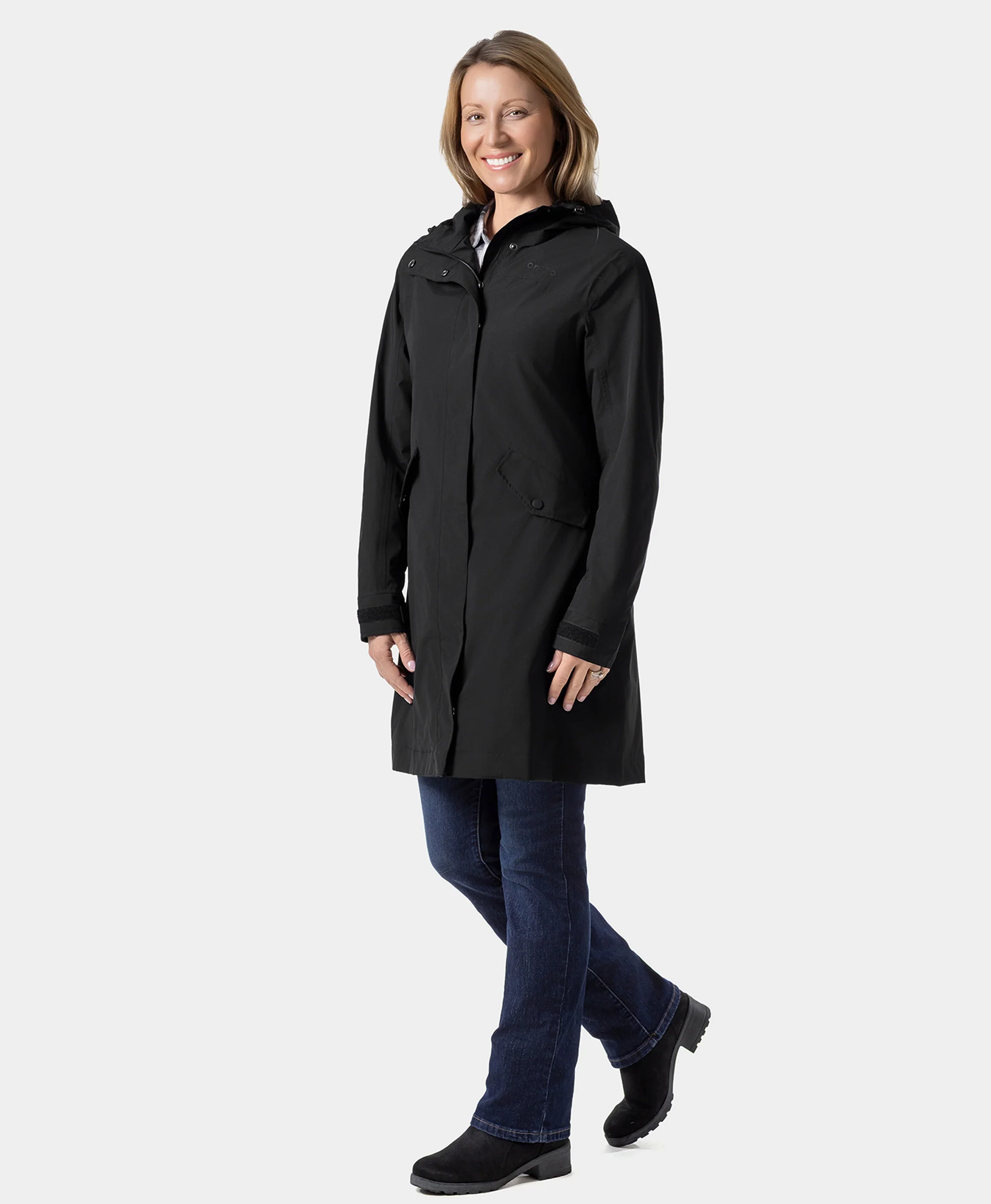 Downtown Women's Heated Rain Trench (Final Sale) - Image 19