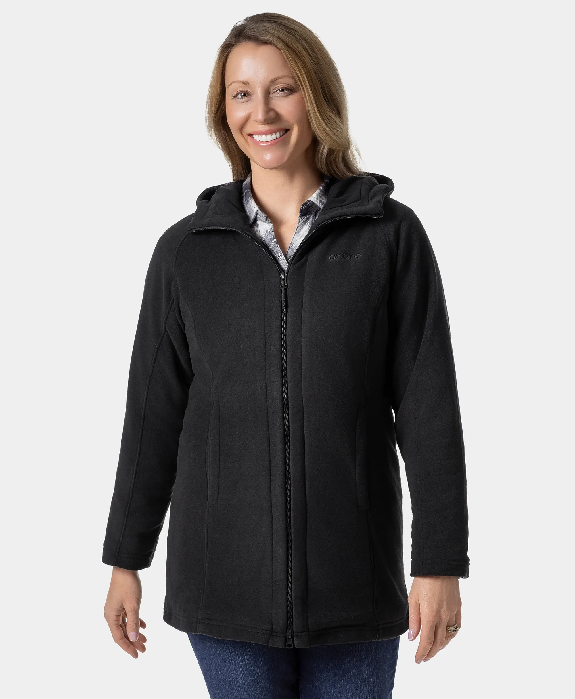 Felicity Women's Heated Fleece Hoodie Jacket - Image 14