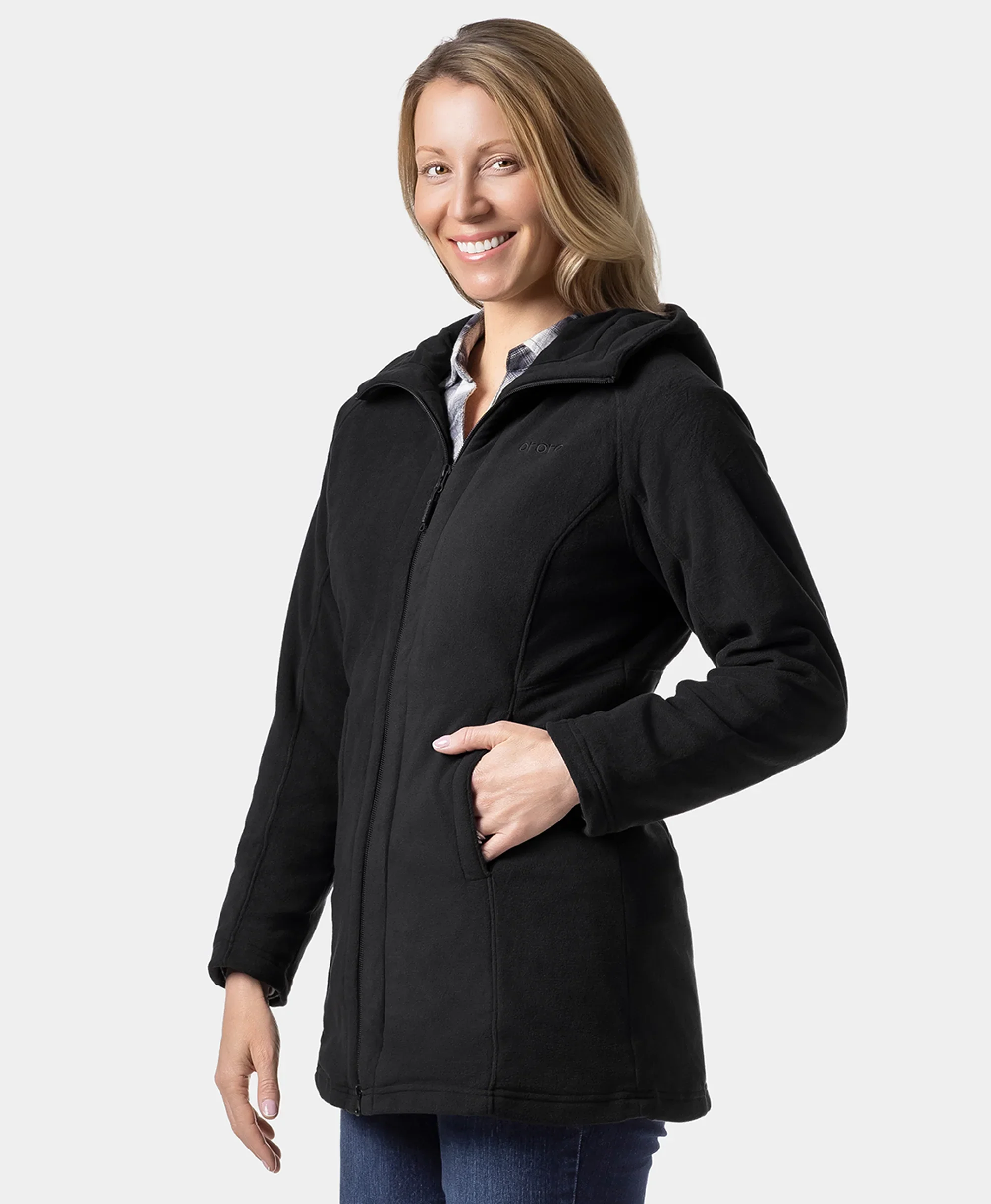 Felicity Women's Heated Fleece Hoodie Jacket - Image 16
