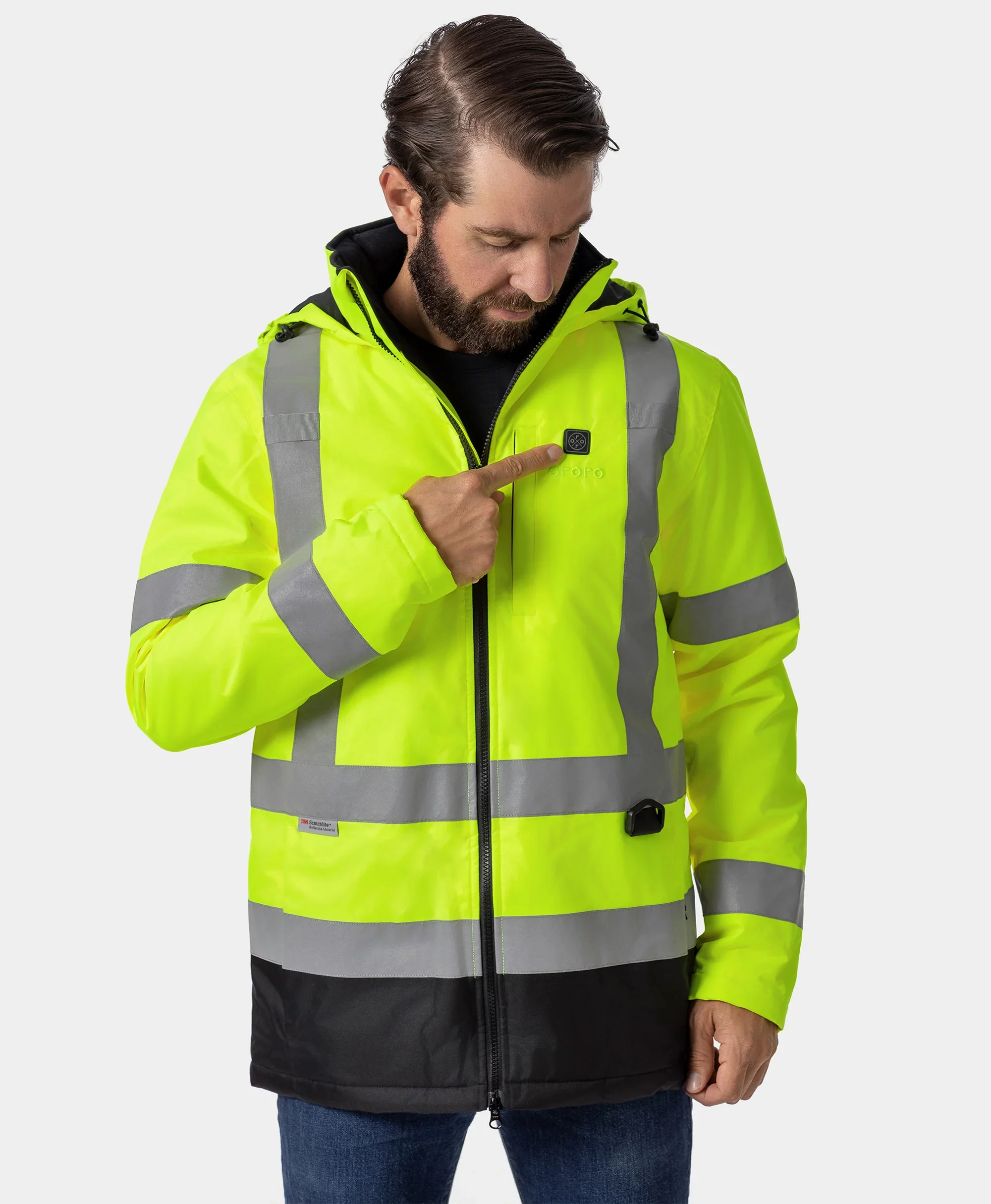Flagstaff Men's Heated High-Visibility Jacket - Image 3