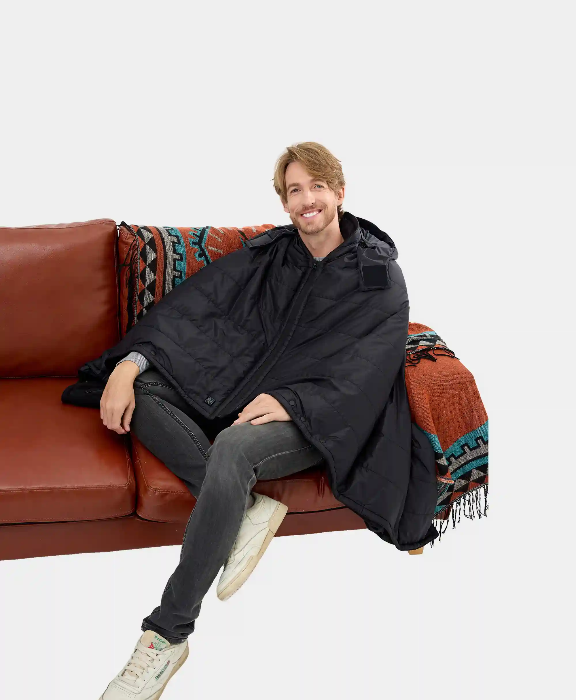Heated Dual Control Poncho Blanket - Image 5