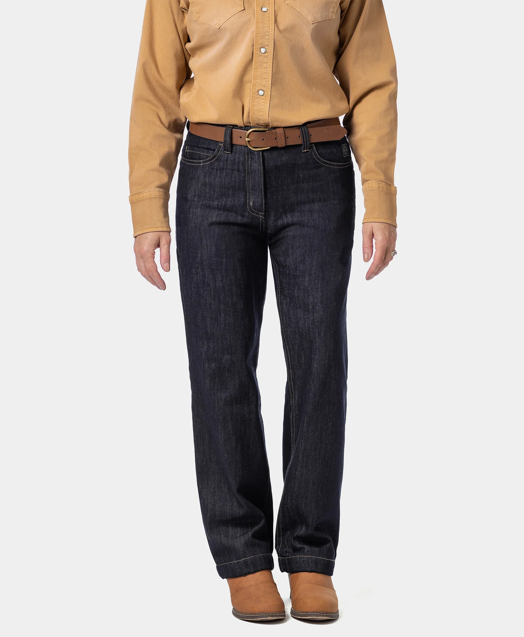 Heatenim Women’s Heated Denim Pants with Fleece Lining - Image 3