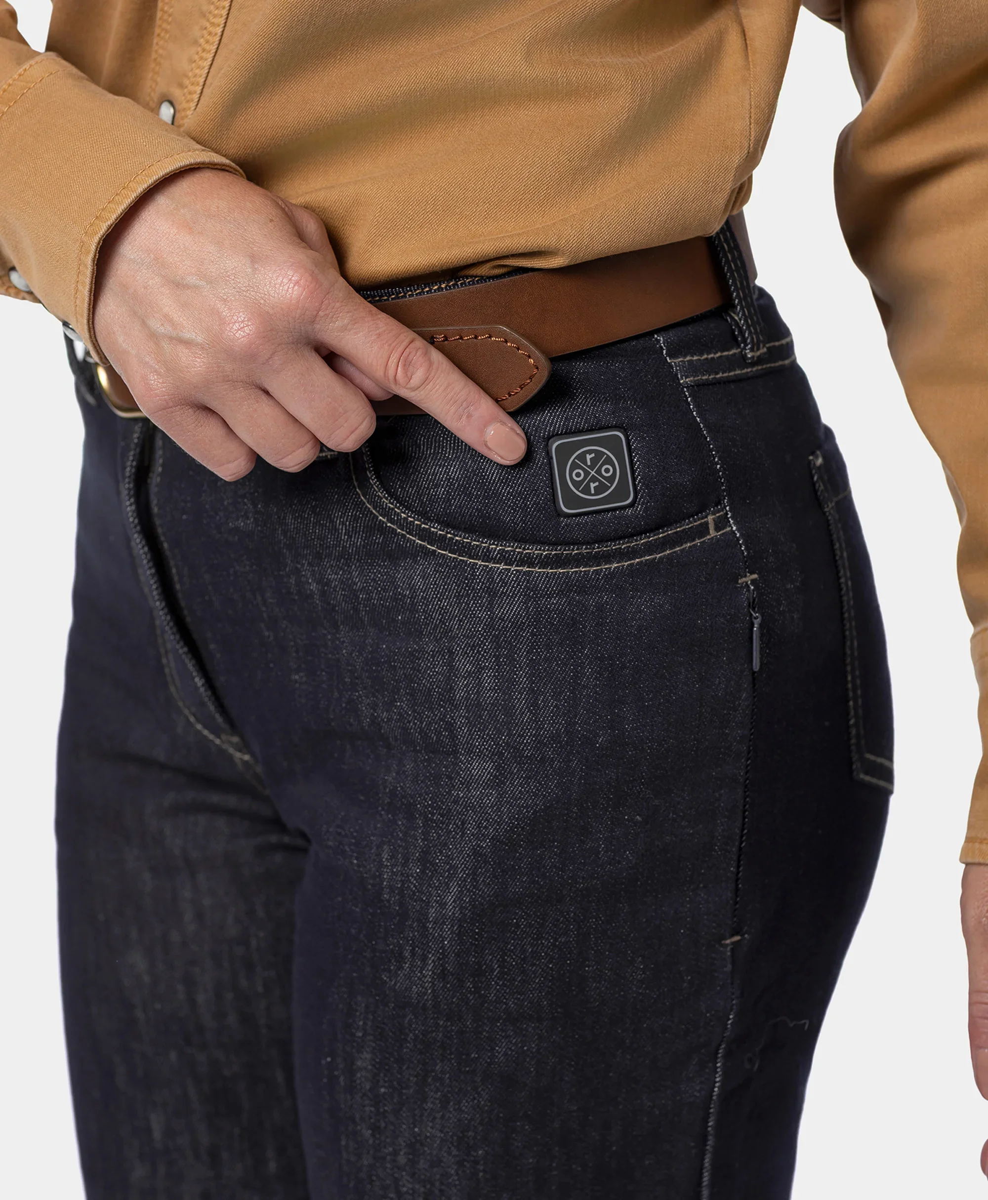 Heatenim Women’s Heated Denim Pants with Fleece Lining - Image 4
