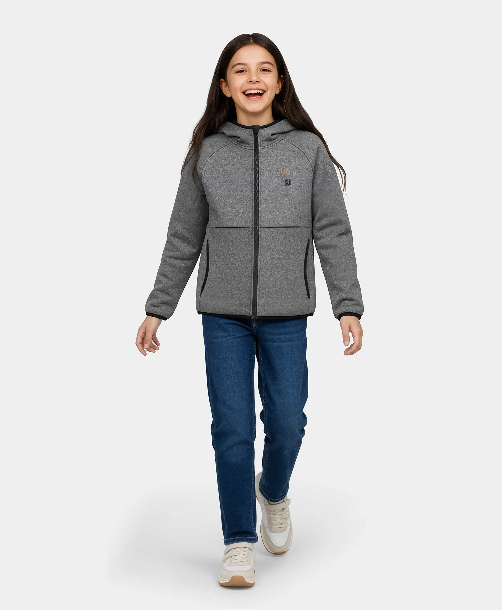 Kids' 4-Zone Heated Full-Zip Fleece Hoodie - Image 4