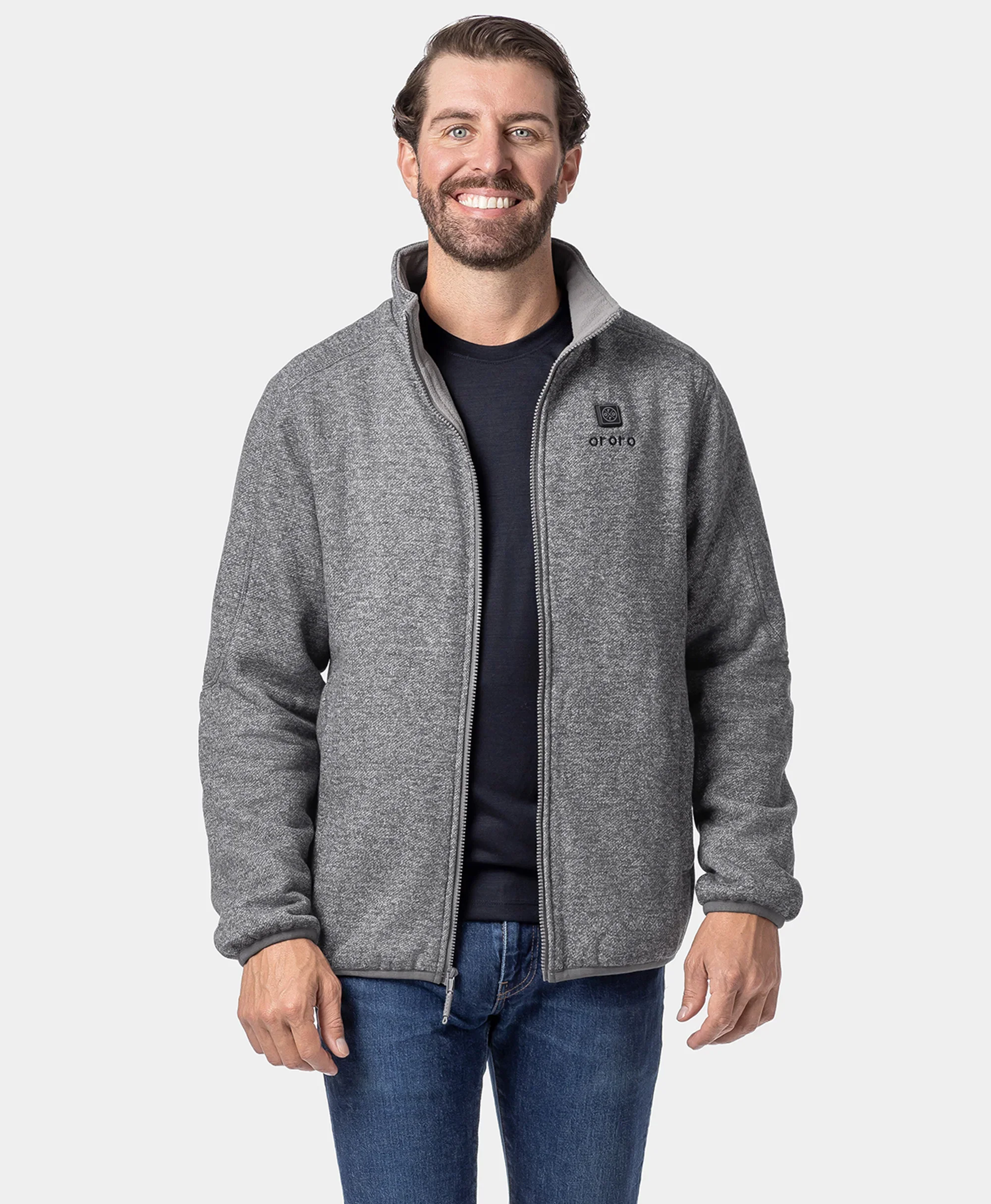 Men's Heated Full-Zip Fleece Jacket - Image 4