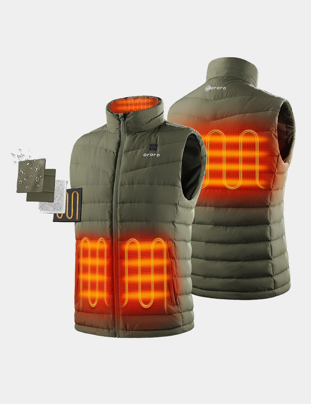 Men's Heated Lightweight Down Vest (Apparel Only) - Image 25