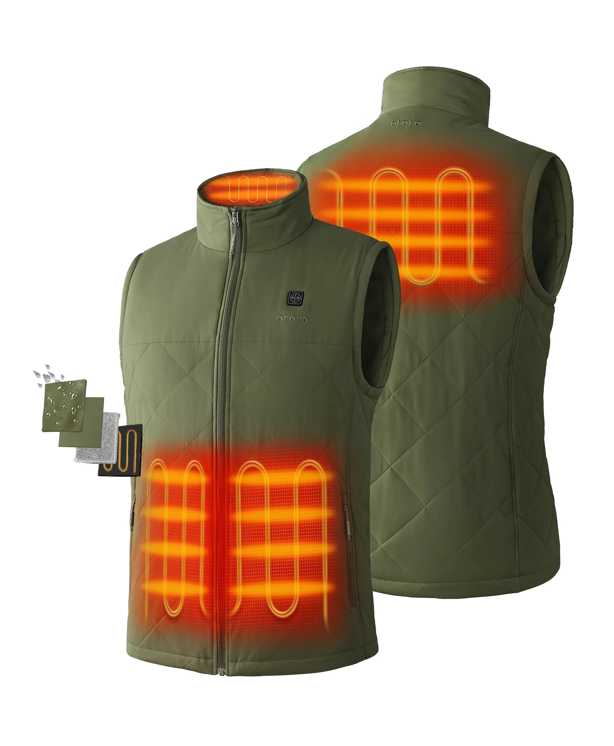 Men's Heated Quilted Vest - New Colors - Image 12