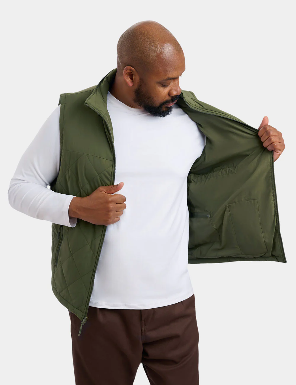 (Open-box) Men's Heated Quilted Vest (Battery Set Not Included) - Image 21