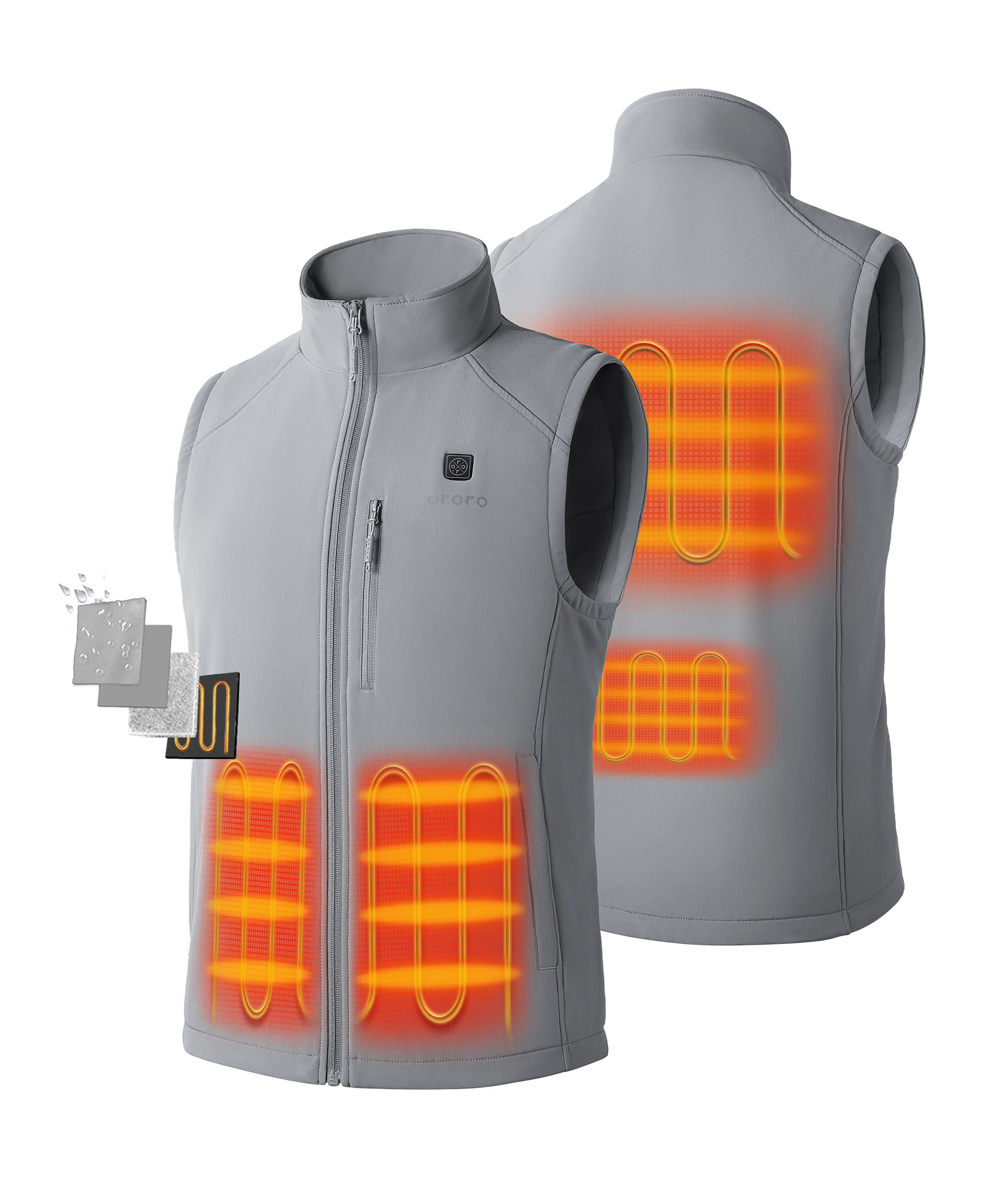 Men's Heated Softshell Vest - Lower Back Heating - Image 17
