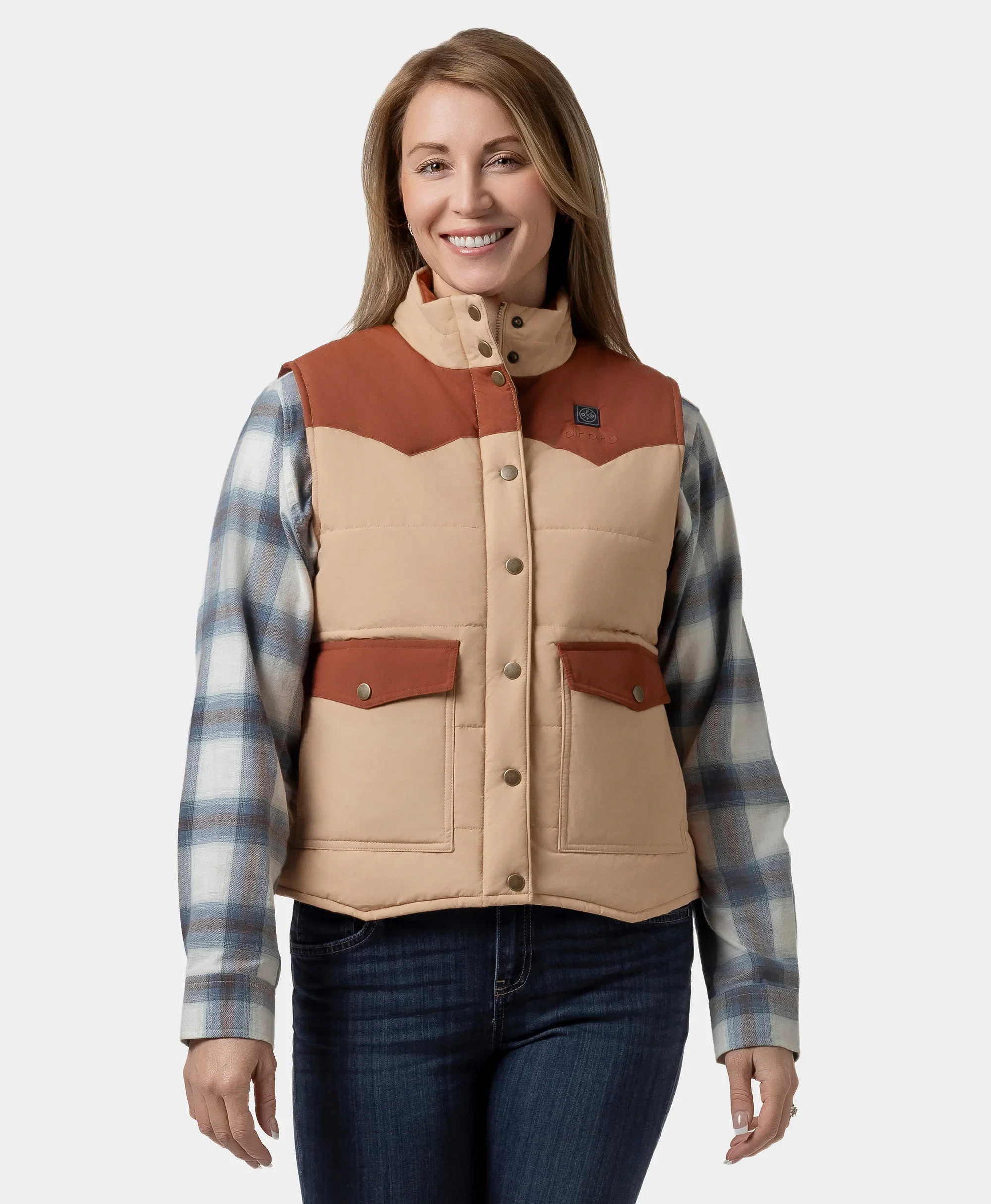 (Open-box) Amelia Women's Western Heated Vest (Battery Set Not Included) - Image 15