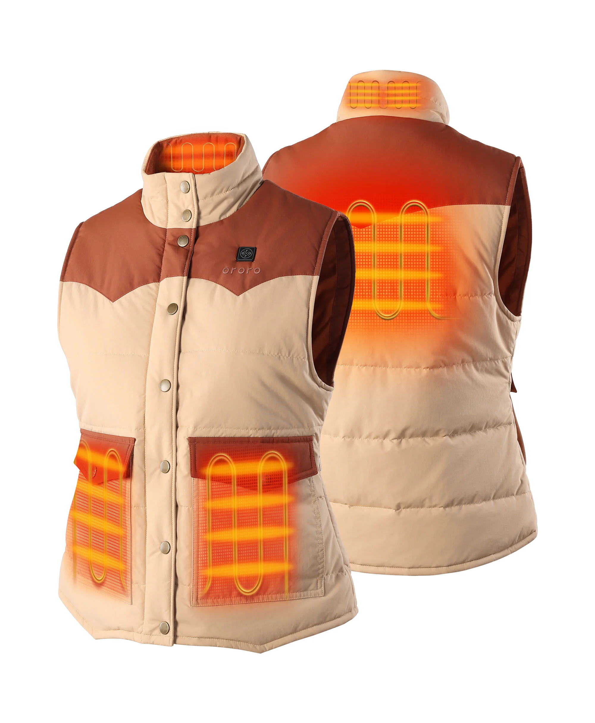 (Open-box) Amelia Women's Western Heated Vest (Battery Set Not Included) - Image 16