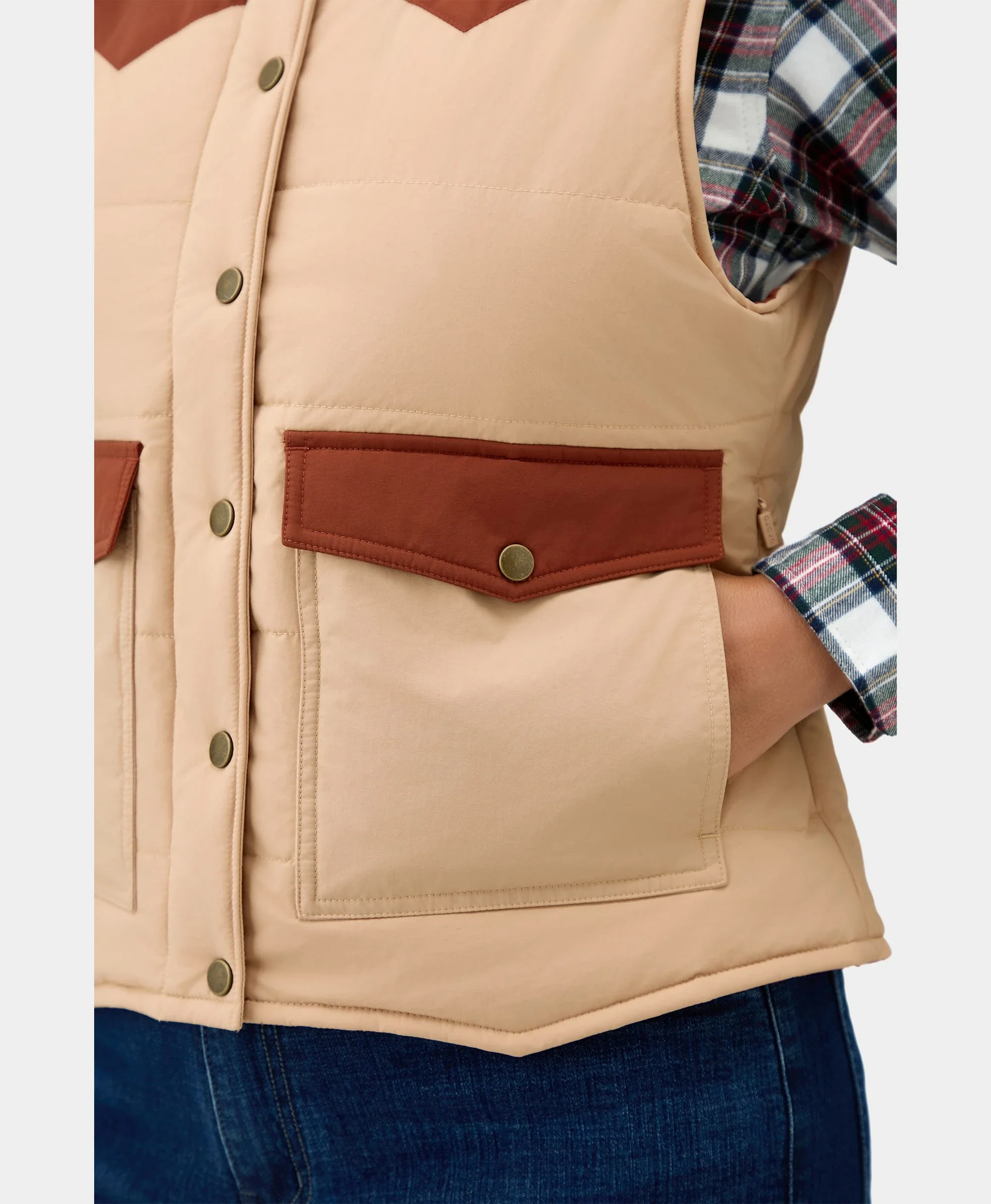 (Open-box) Amelia Women's Western Heated Vest (Battery Set Not Included) - Image 17