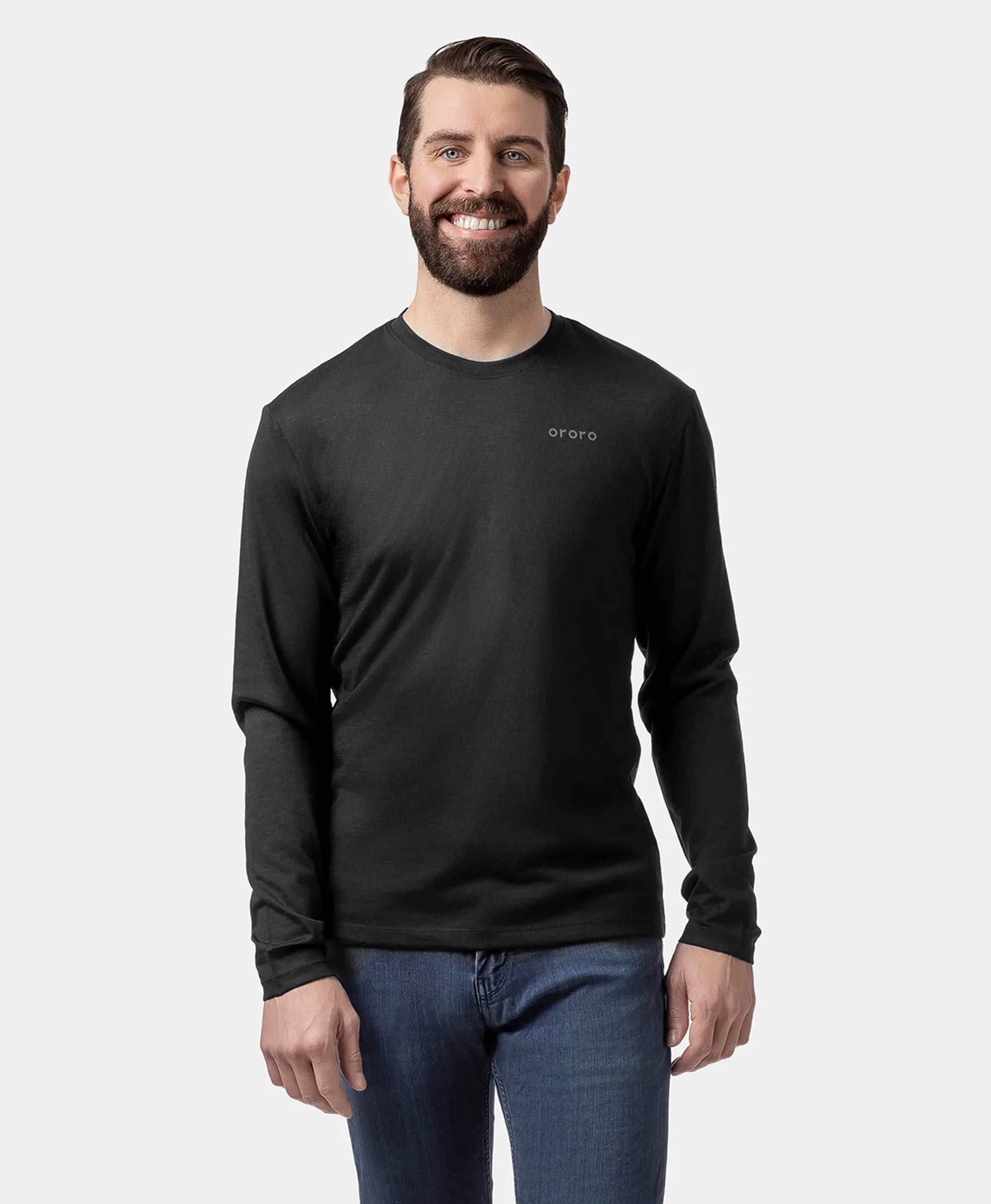 (Open-box) Aoraki Unisex Merino Wool Blend Baselayer - Black - Image 24