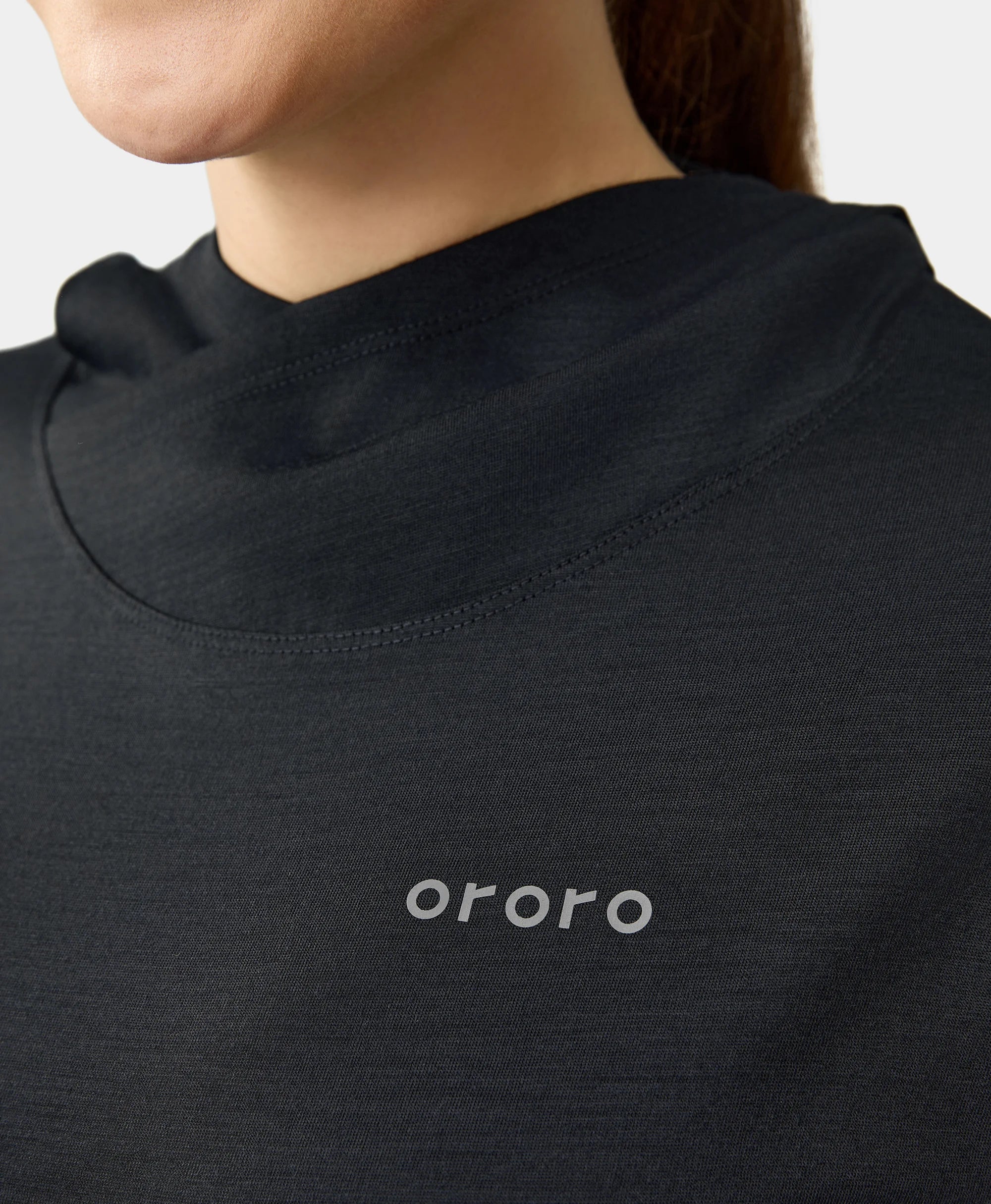 Aoraki Unisex Merino Wool Blend Baselayer - Black - Image 10