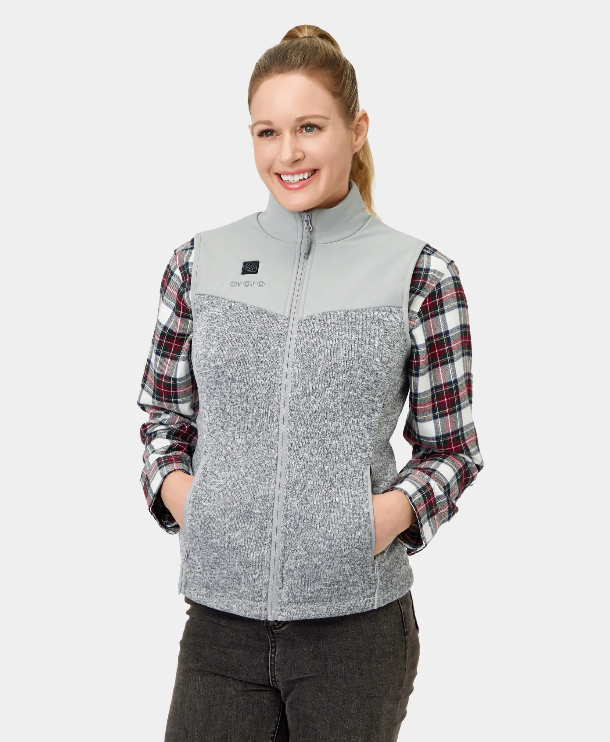 Augusta Women's Heated Sweater Fleece Vest - Image 17
