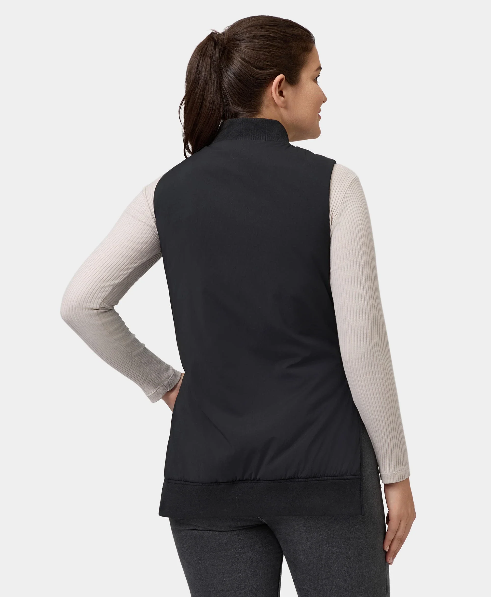 (Open-box) Blair Women's Heated Long Bomber Vest (Battery Set Not Included) - Image 4