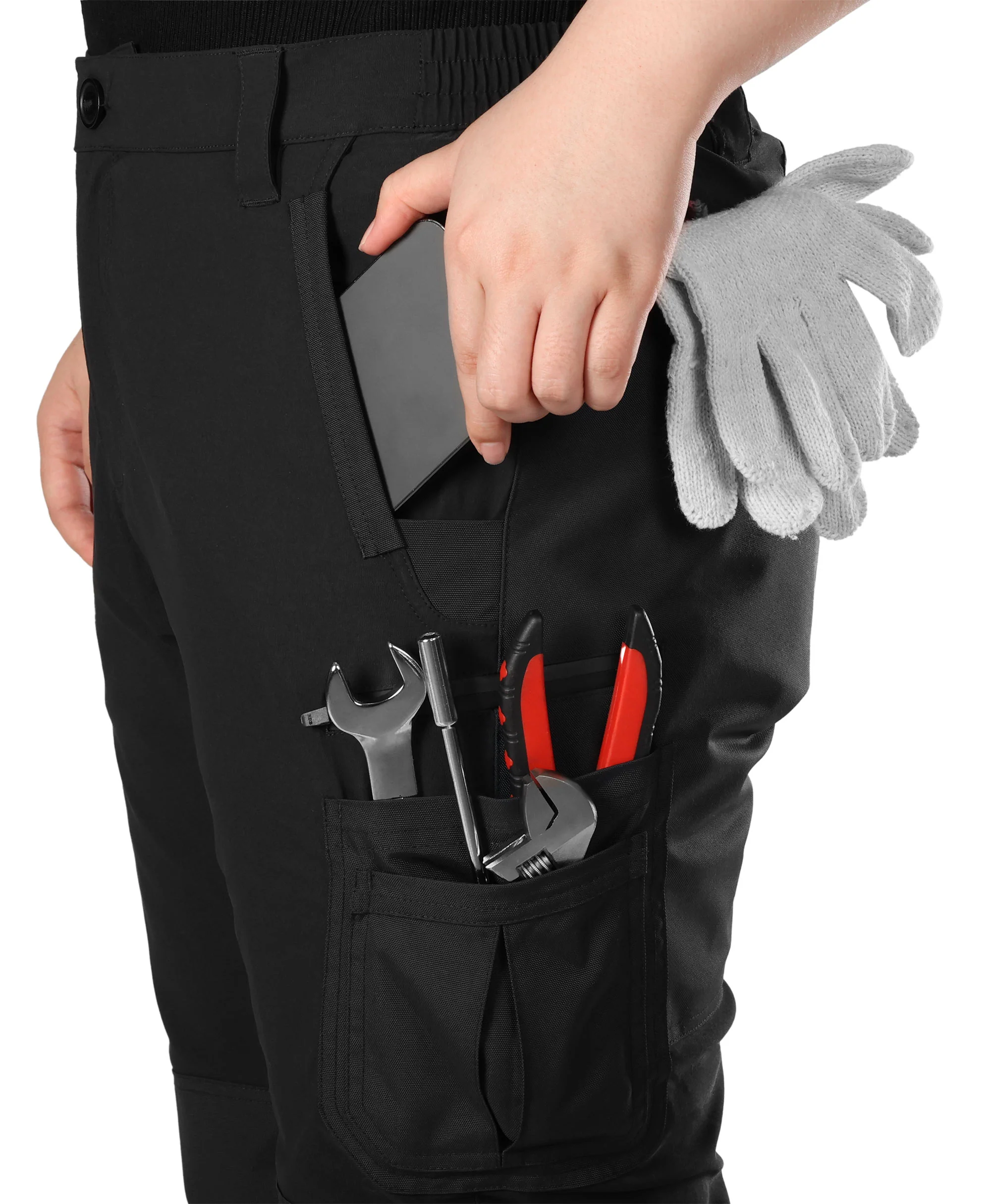 (Open-box) Bristol Women's Heated Utility Fleece Lined Pants (Battery Set Not Included) - Image 6