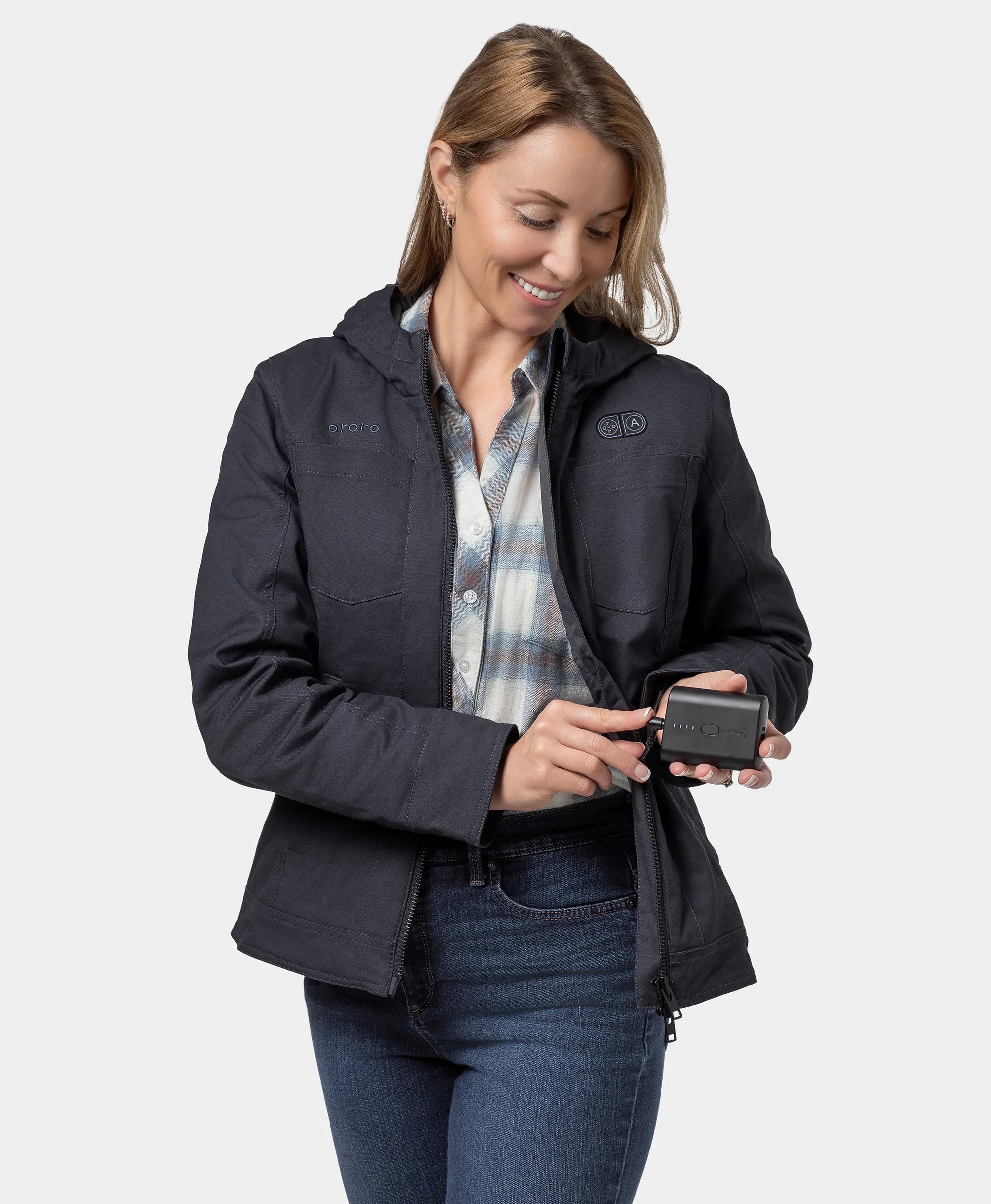 Cheyenne Women's 5-Zone Dual-Control Heated Canvas Jacket  (Apparel Only) - Image 7