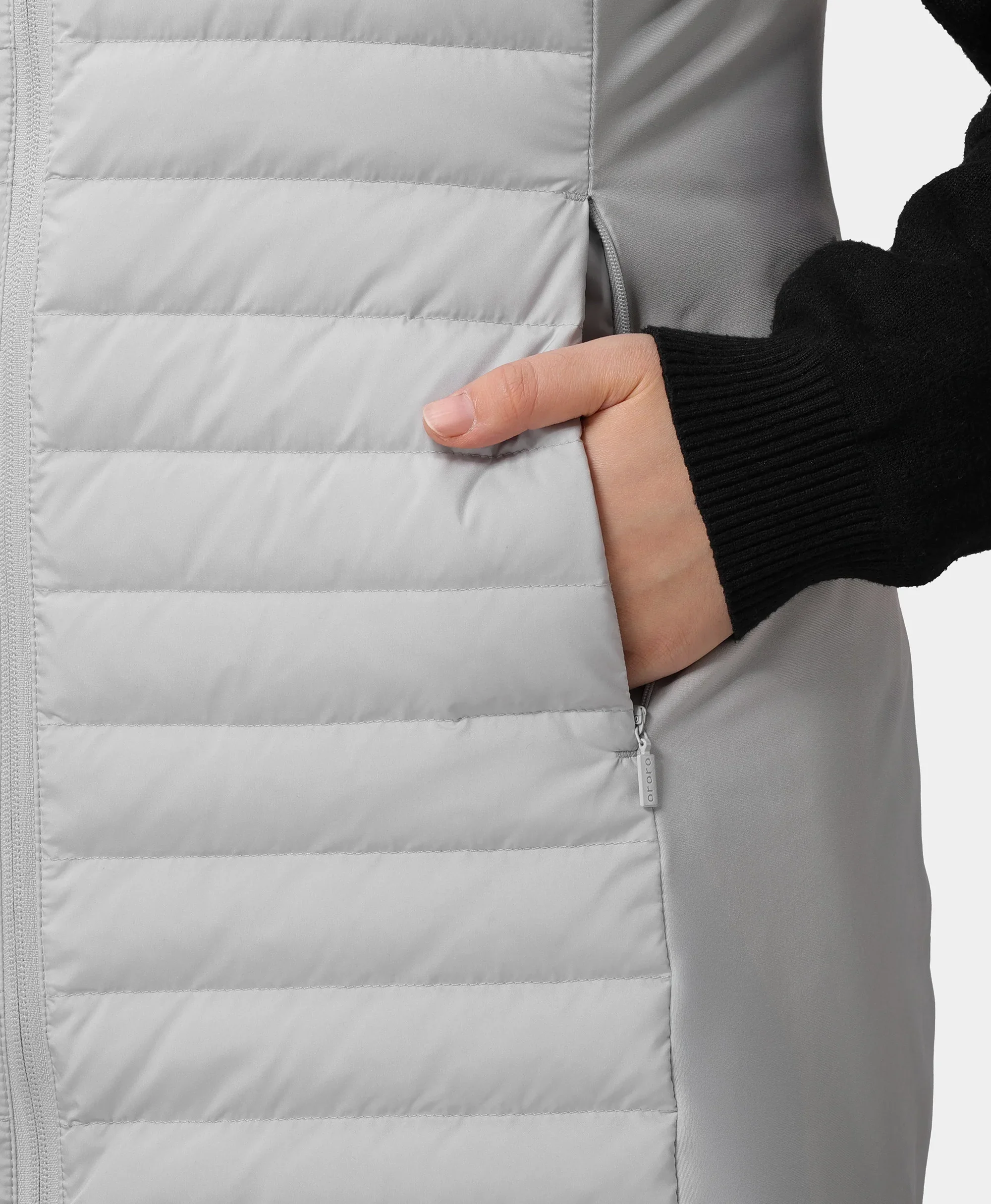 Cloudmere Women's 5-Zone Heated Long Down Vest - Image 13