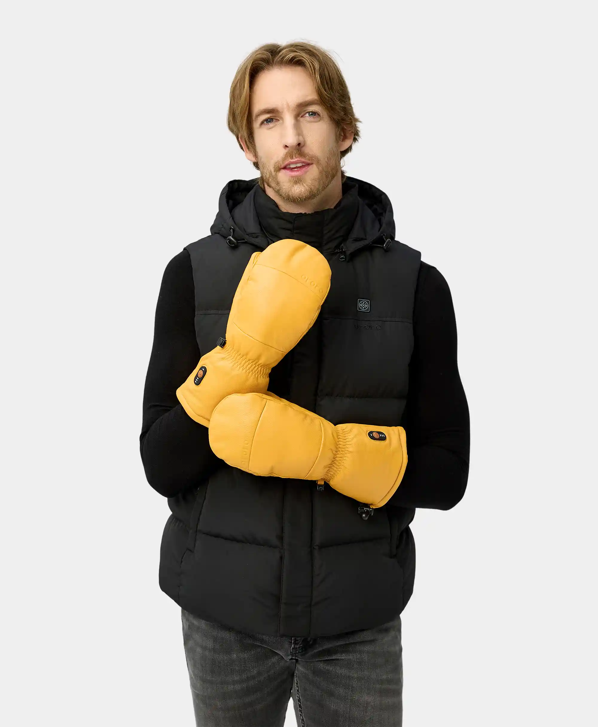 (Open-Box) Duluth Unisex Heated Leather Chopper Mittens - Image 3
