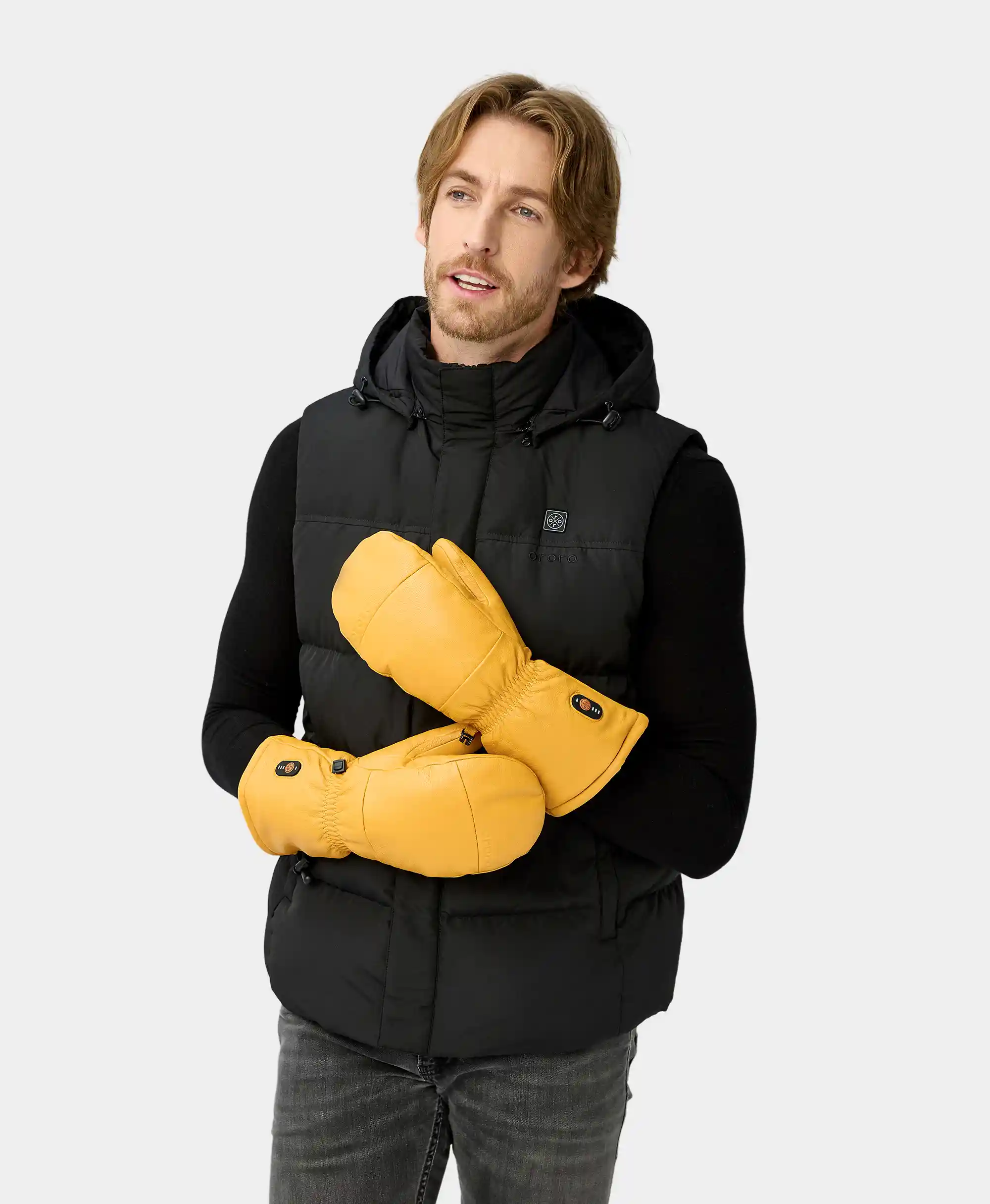 (Open-Box) Duluth Unisex Heated Leather Chopper Mittens - Image 4
