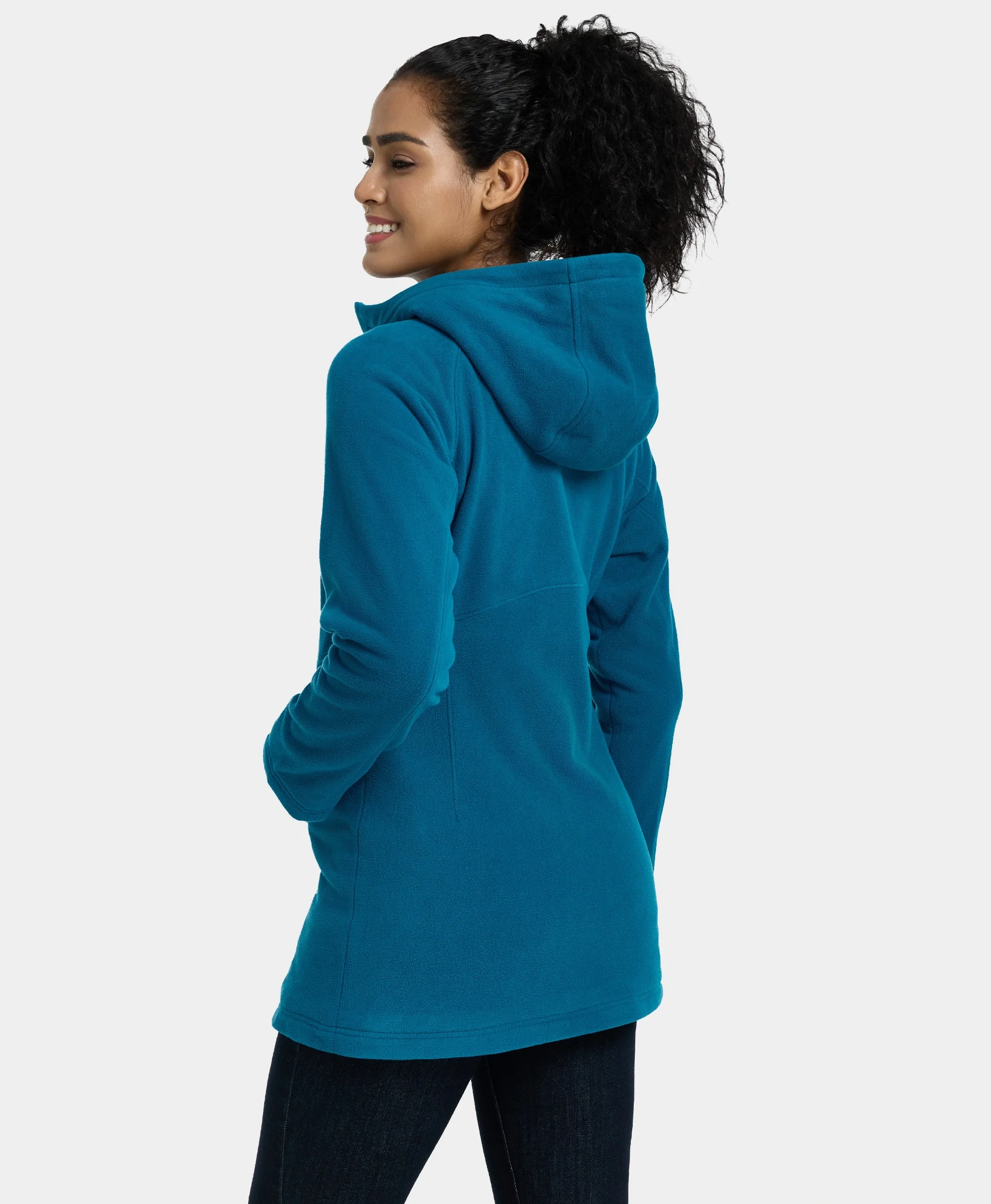 Felicity Women's Heated Fleece Hoodie Jacket - Image 9