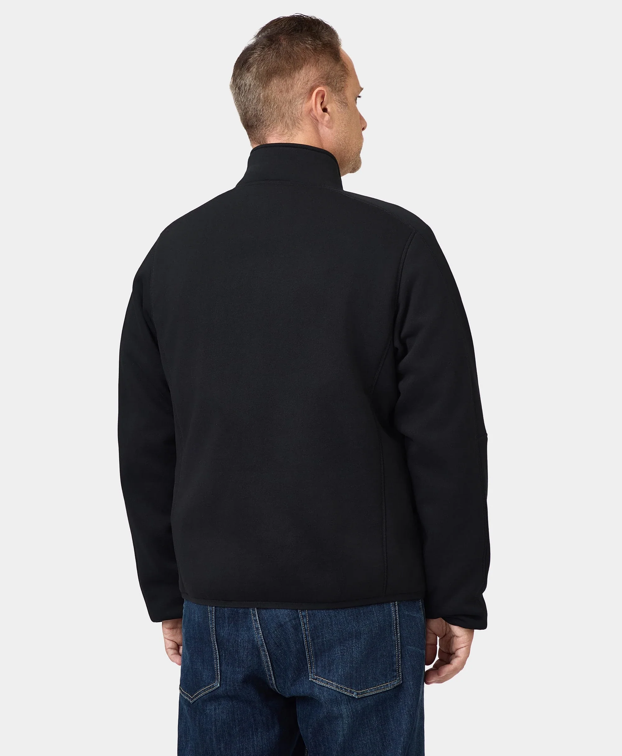 (Open-box) Florence Men's Heated Fleece Jacket - Black (Battery Set Not Included) - Image 4