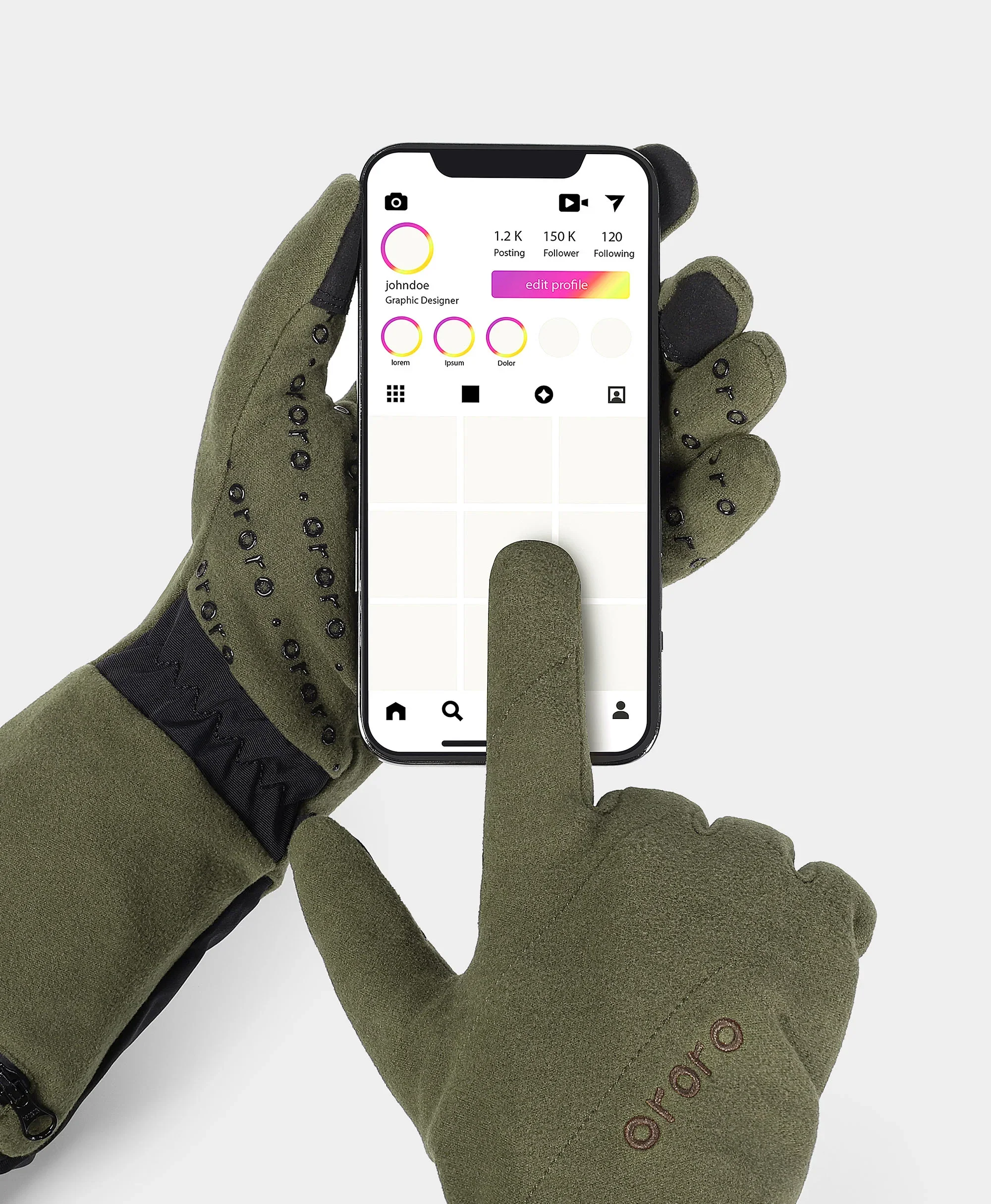 Glasgow Unisex Heated Dralon Liner Gloves - Image 36