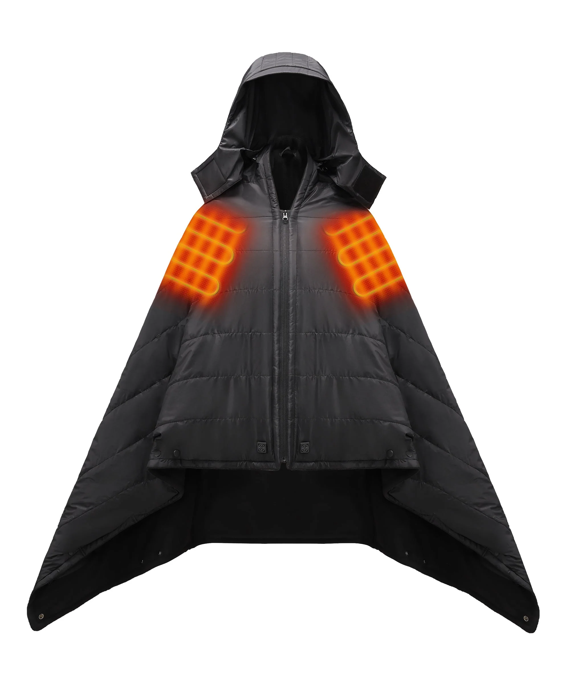(Open-Box) Heated Dual Control Poncho Blanket (Battery Set Not Included) - Image 3