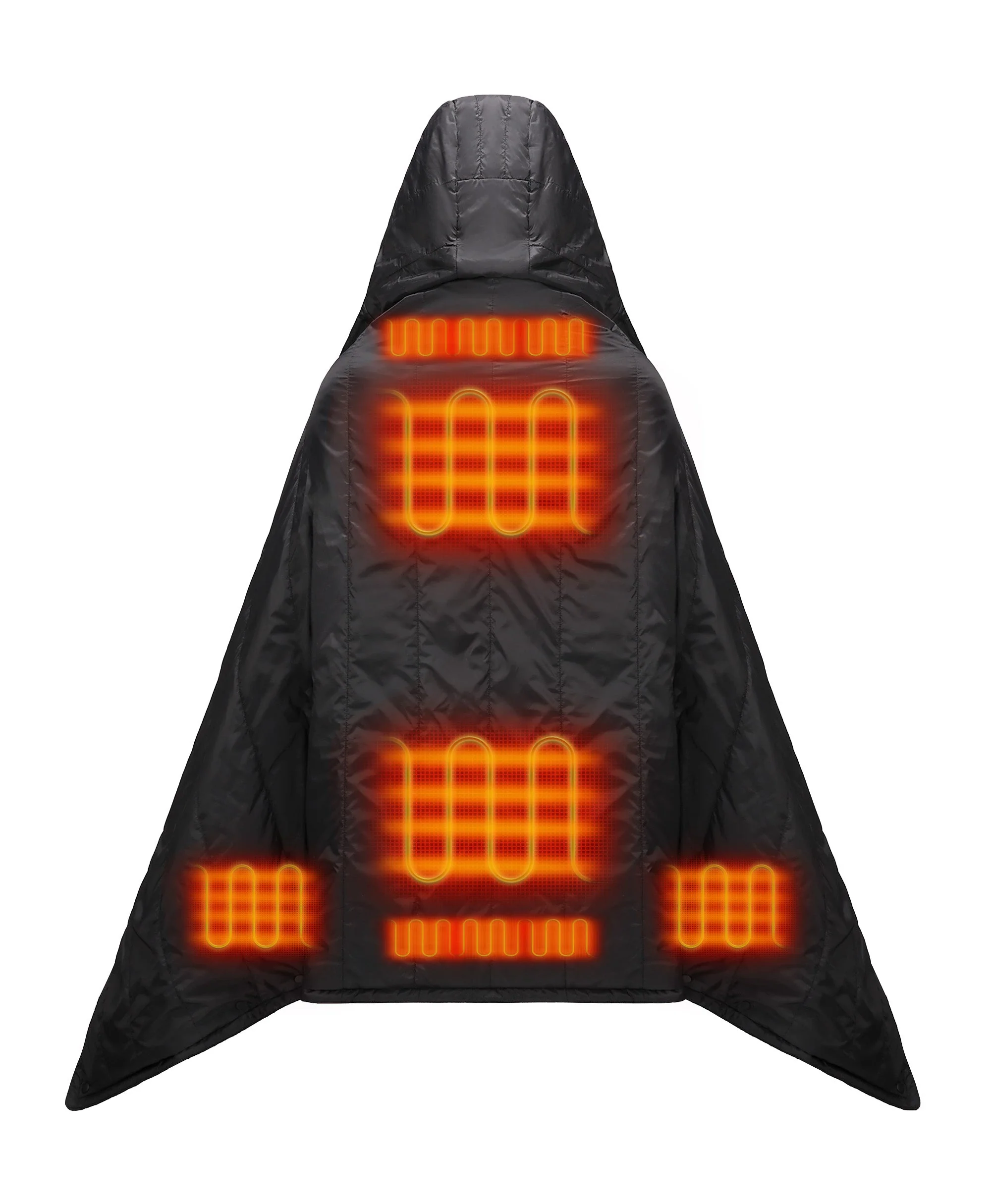 (Open-Box) Heated Dual Control Poncho Blanket (Battery Set Not Included) - Image 4