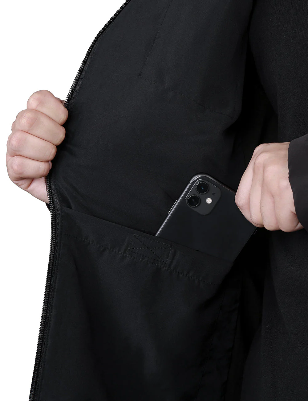 (Open-box) Men's Heated Golf Jacket with Zip-off Sleeves (Battery Set Not Included) - Image 11