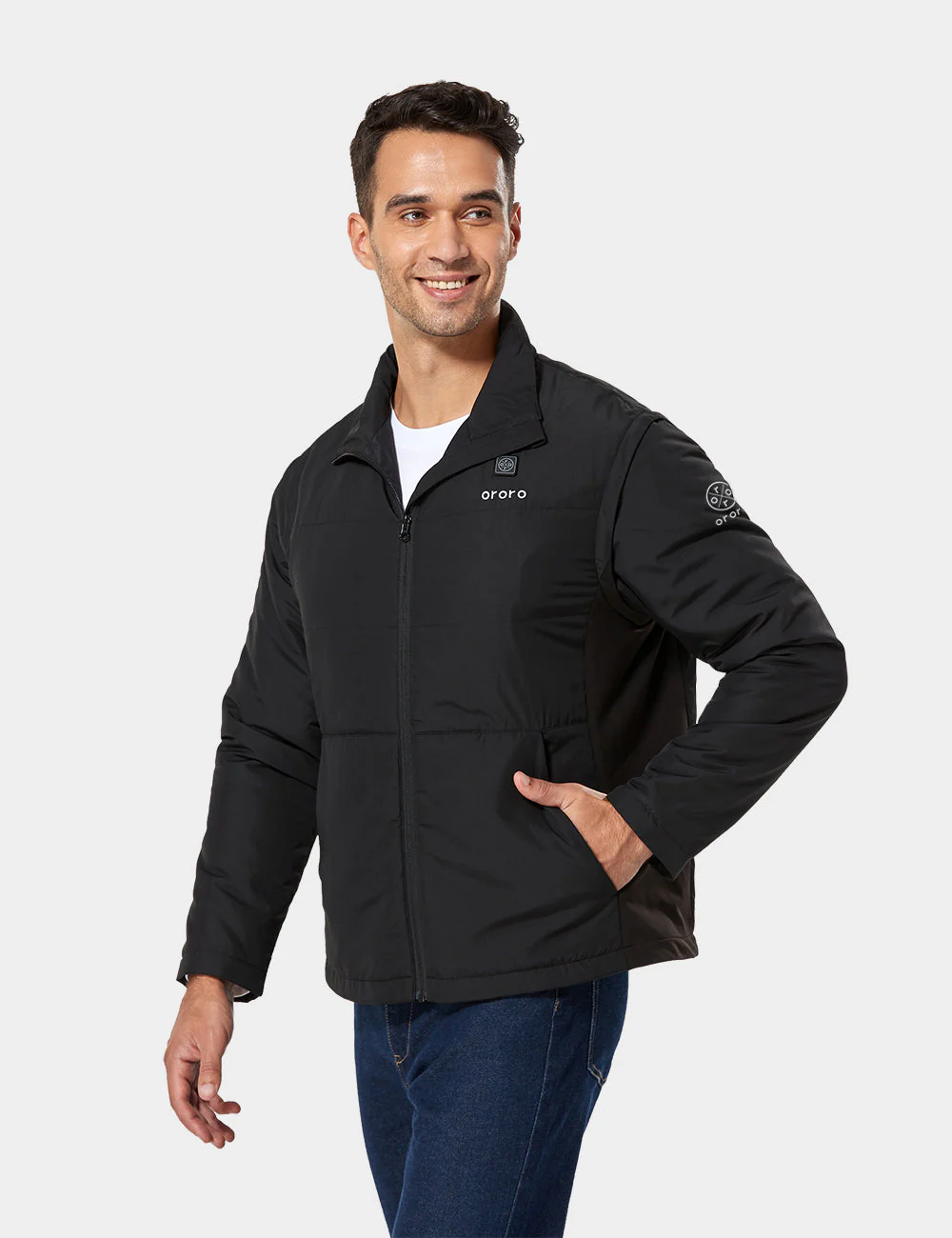 (Open-box) Men's Heated Golf Jacket with Zip-off Sleeves (Battery Set Not Included) - Image 3
